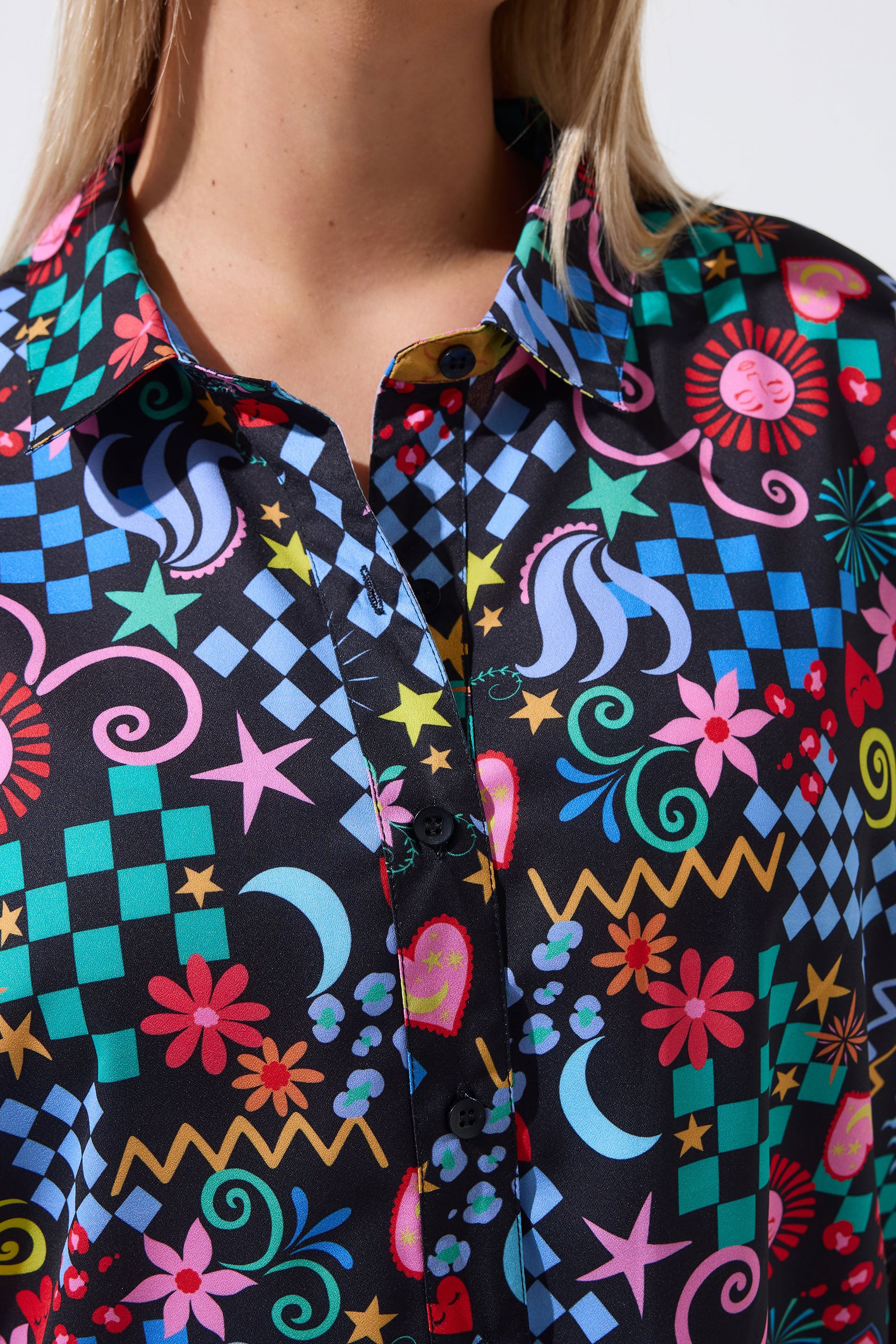 LIMITED COLLECTION Plus Size Black Mixed Print Shirt | Yours Clothing 4