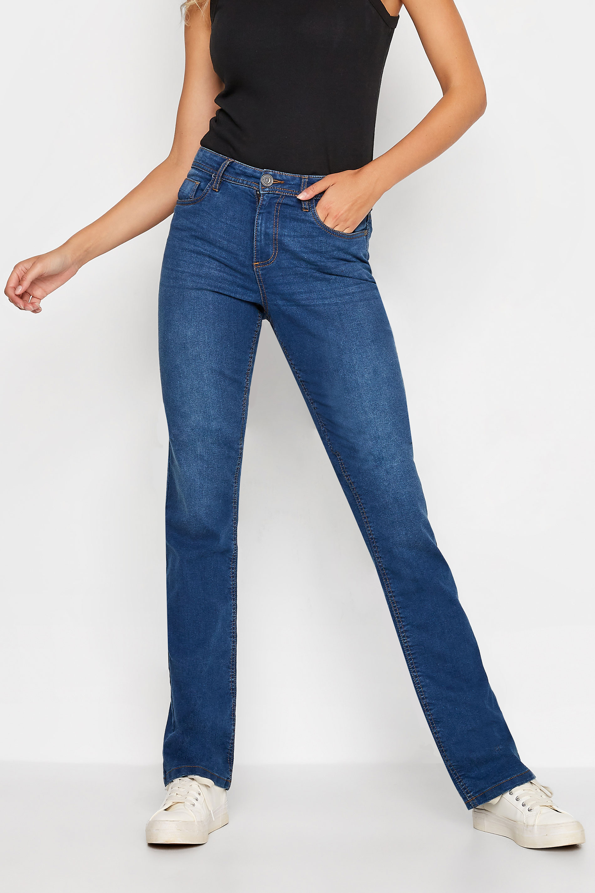 LTS Tall Blue Bootcut Jeans 1