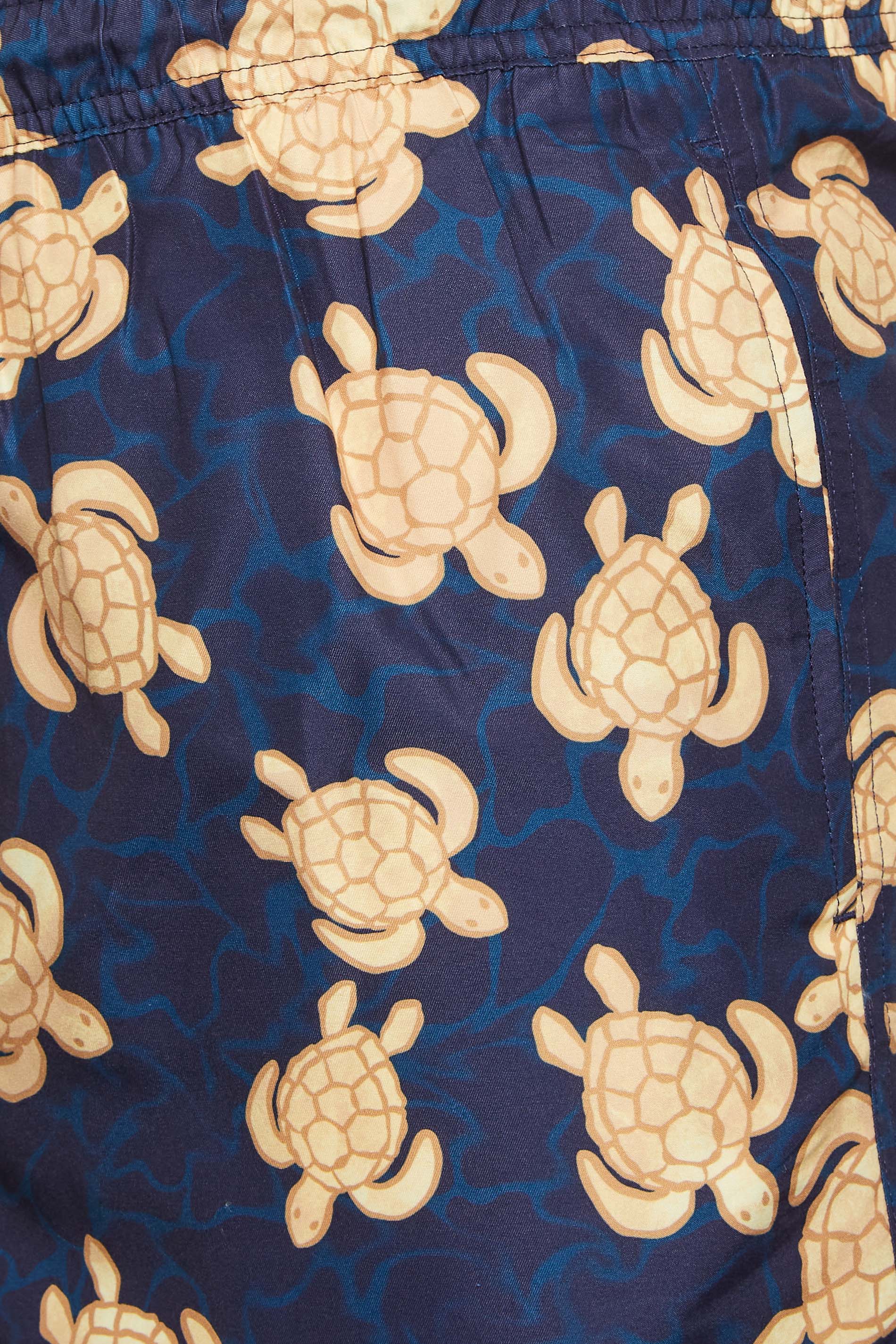BadRhino Big & Tall Light Orange Turtle Print Swim Shorts | BadRhino  3