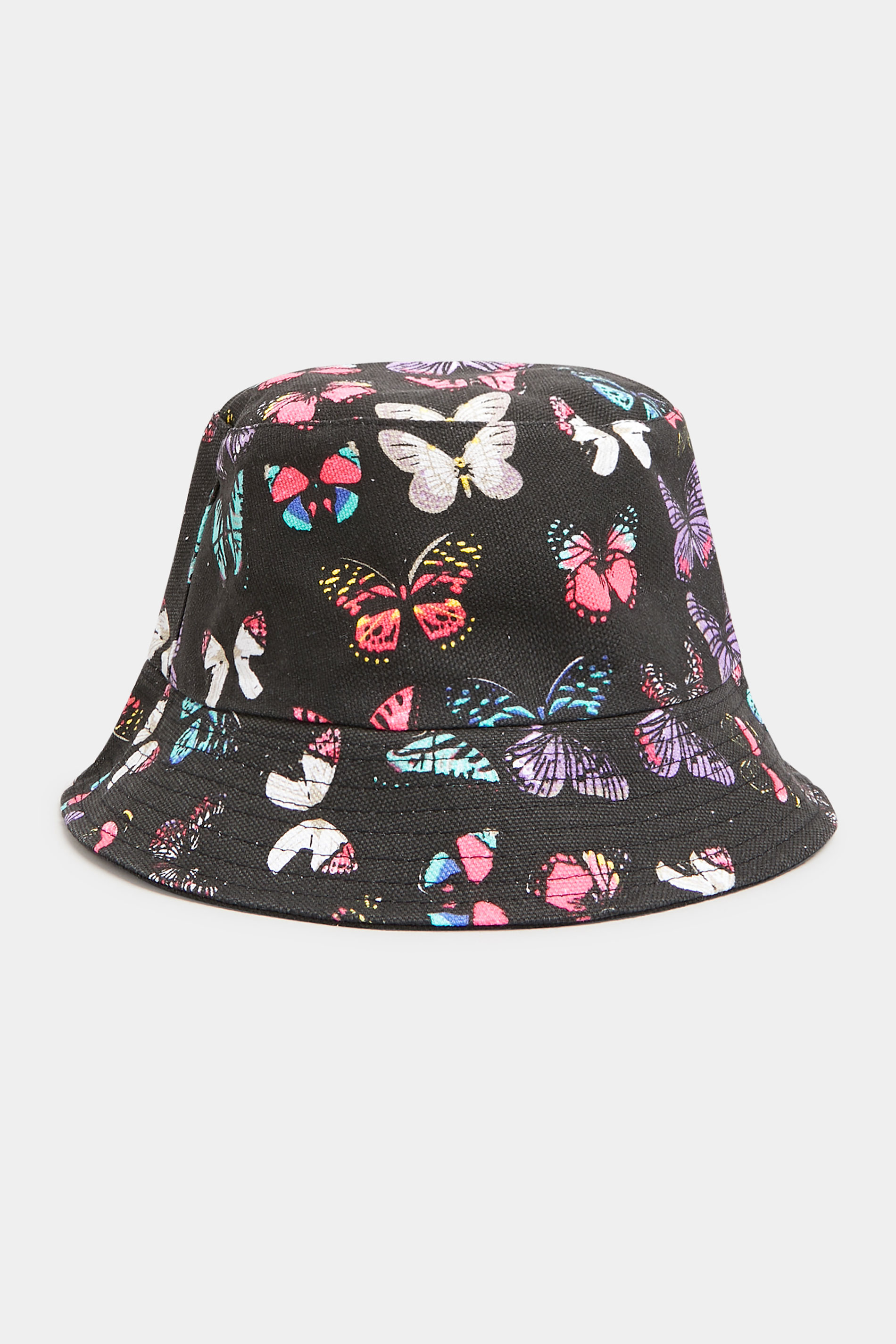 Plus Size Black Butterfly Print 