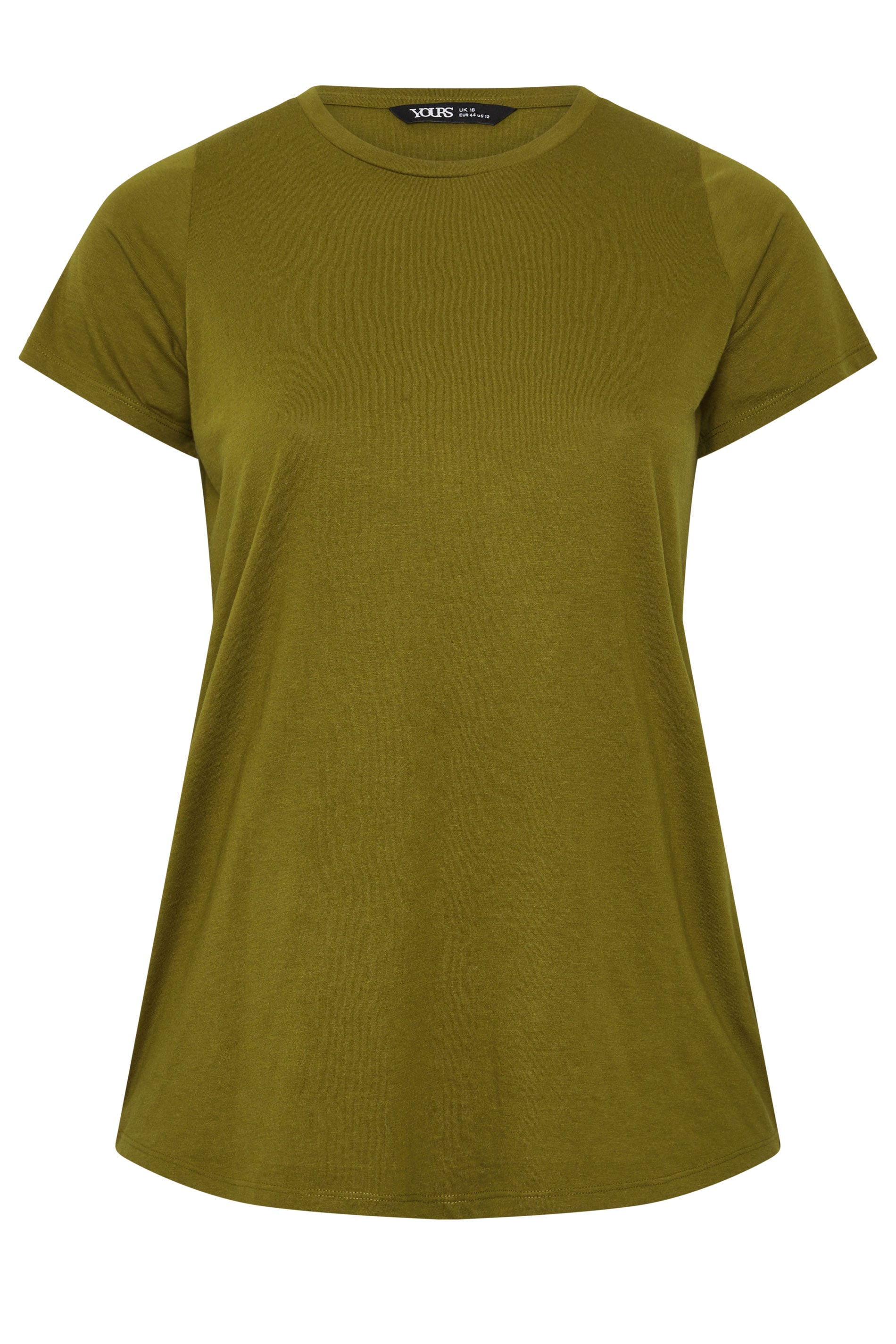 YOURS Plus Size Green Core Basic T-Shirt | Yours Clothing 5
