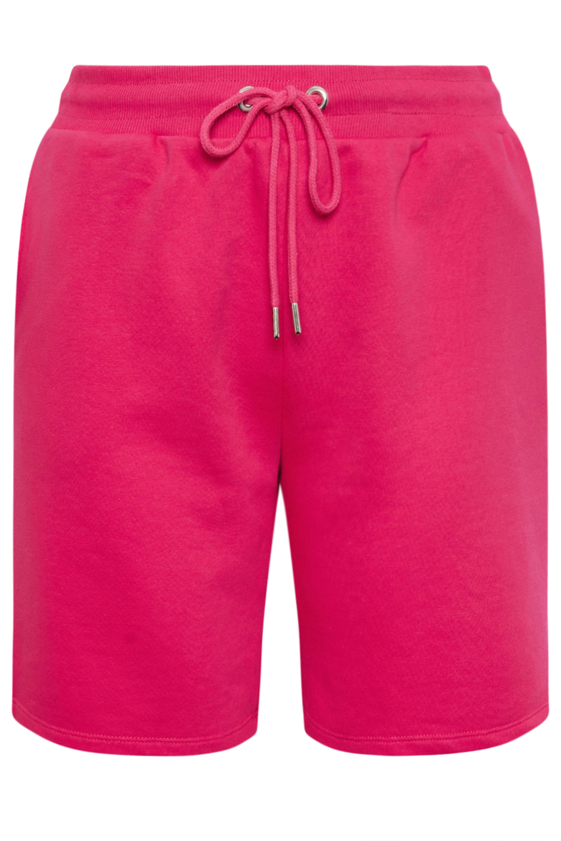 YOURS Plus Size Hot Pink Jogger Shorts