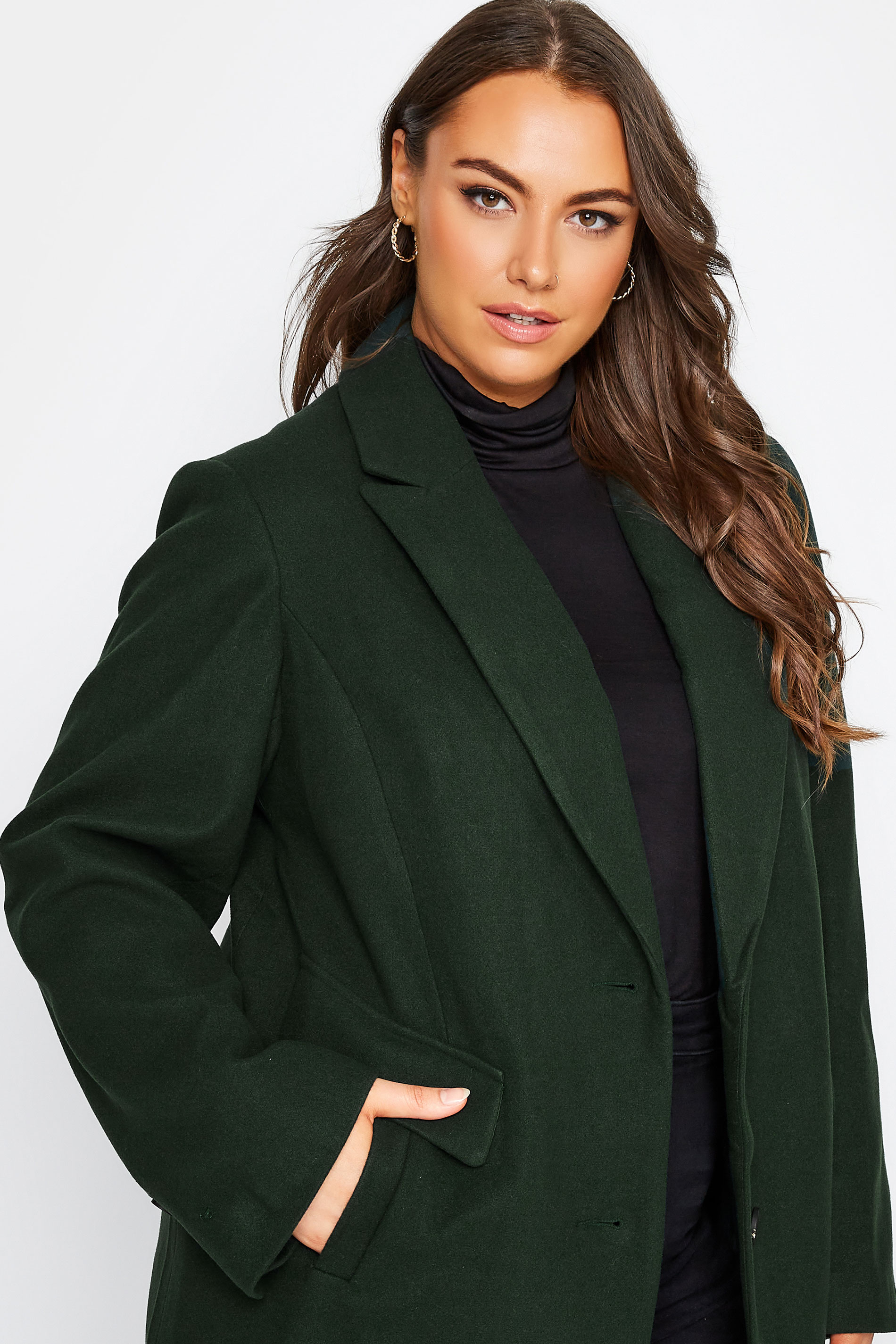 Manteau Eudora vert bouteille, Manteau d'hiver mi-long, Prêt-à-porter en  ligne
