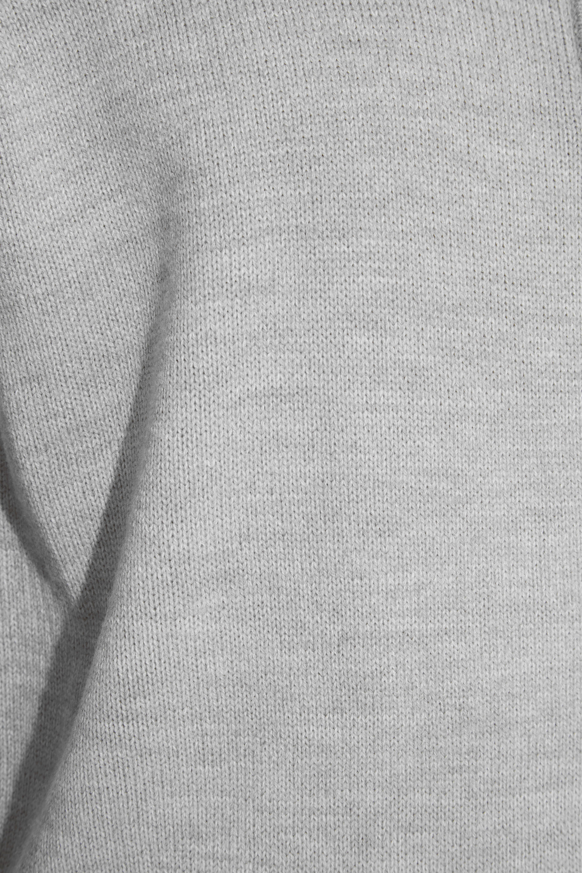 BadRhino Light Grey Essential Quarter Zip Knitted Jumper | BadRhino 2