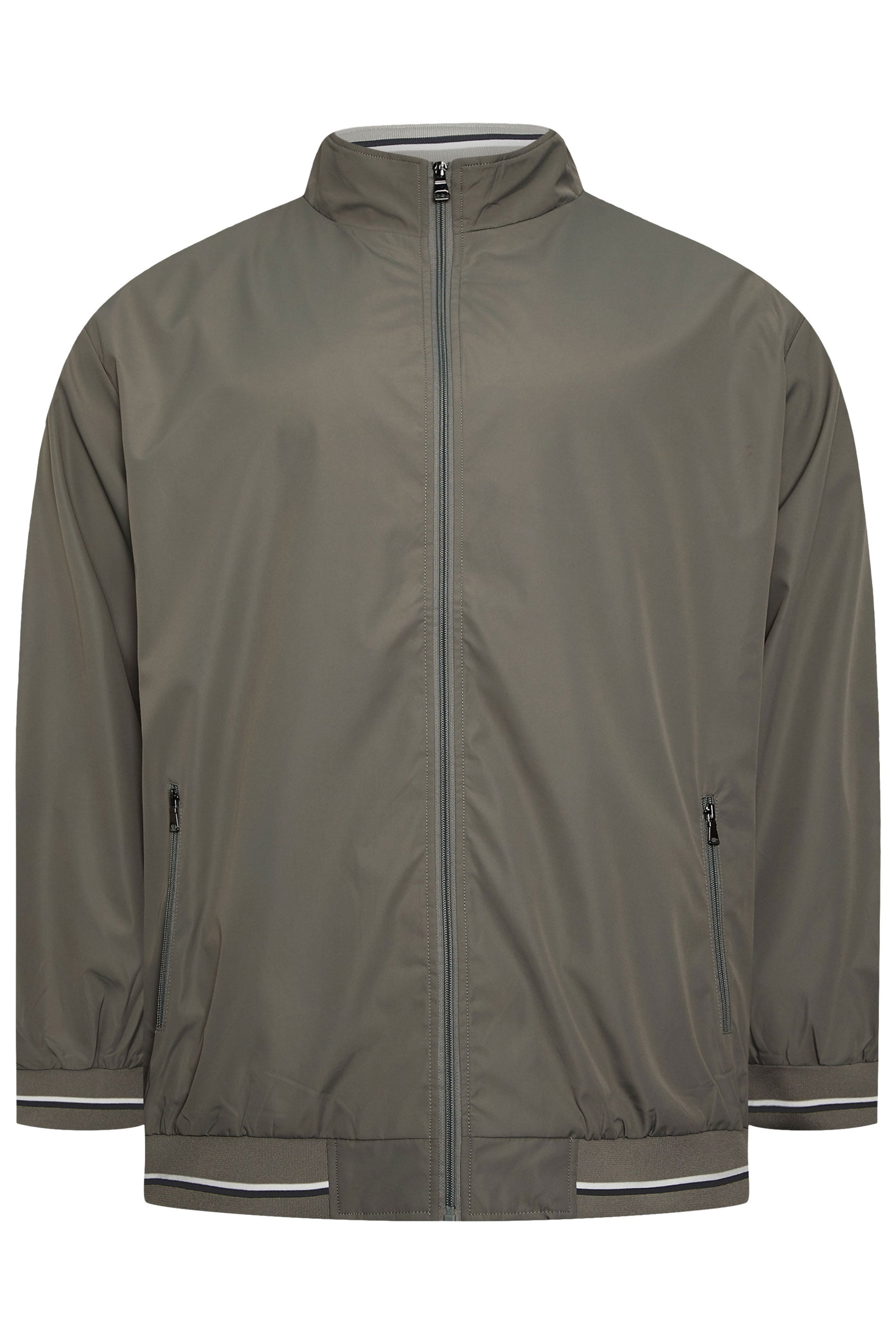 KAM Big & Tall Forest Green Lightweight Harrington Jacket | BadRhino 2