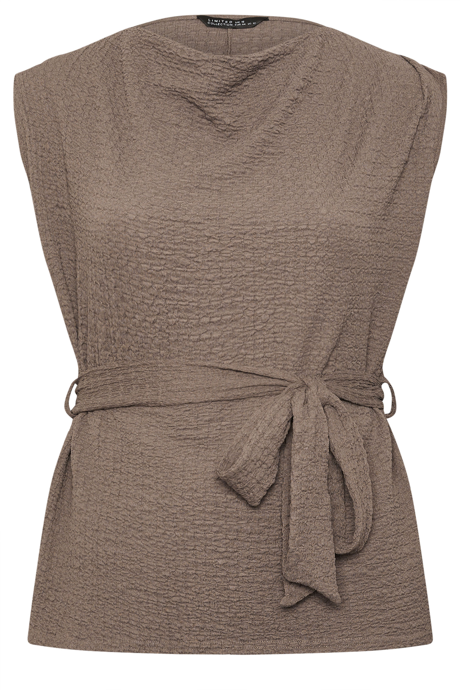 LIMITED COLLECTION Curve Brown Textured Sleeveless Top 6