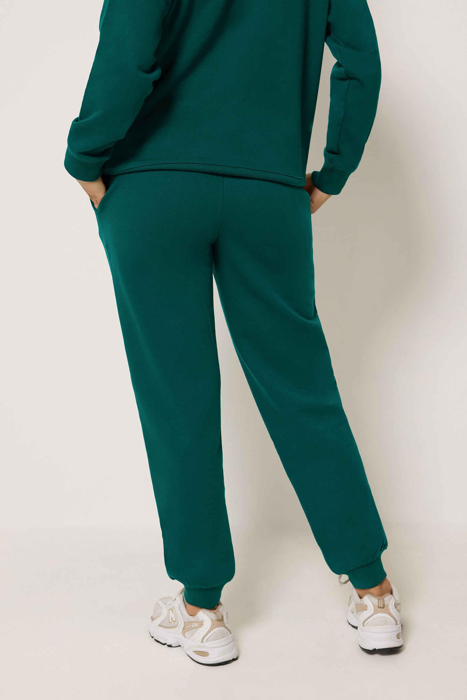PixieGirl Petite Women's Forest Green Cuffed Joggers | PixieGirl  2
