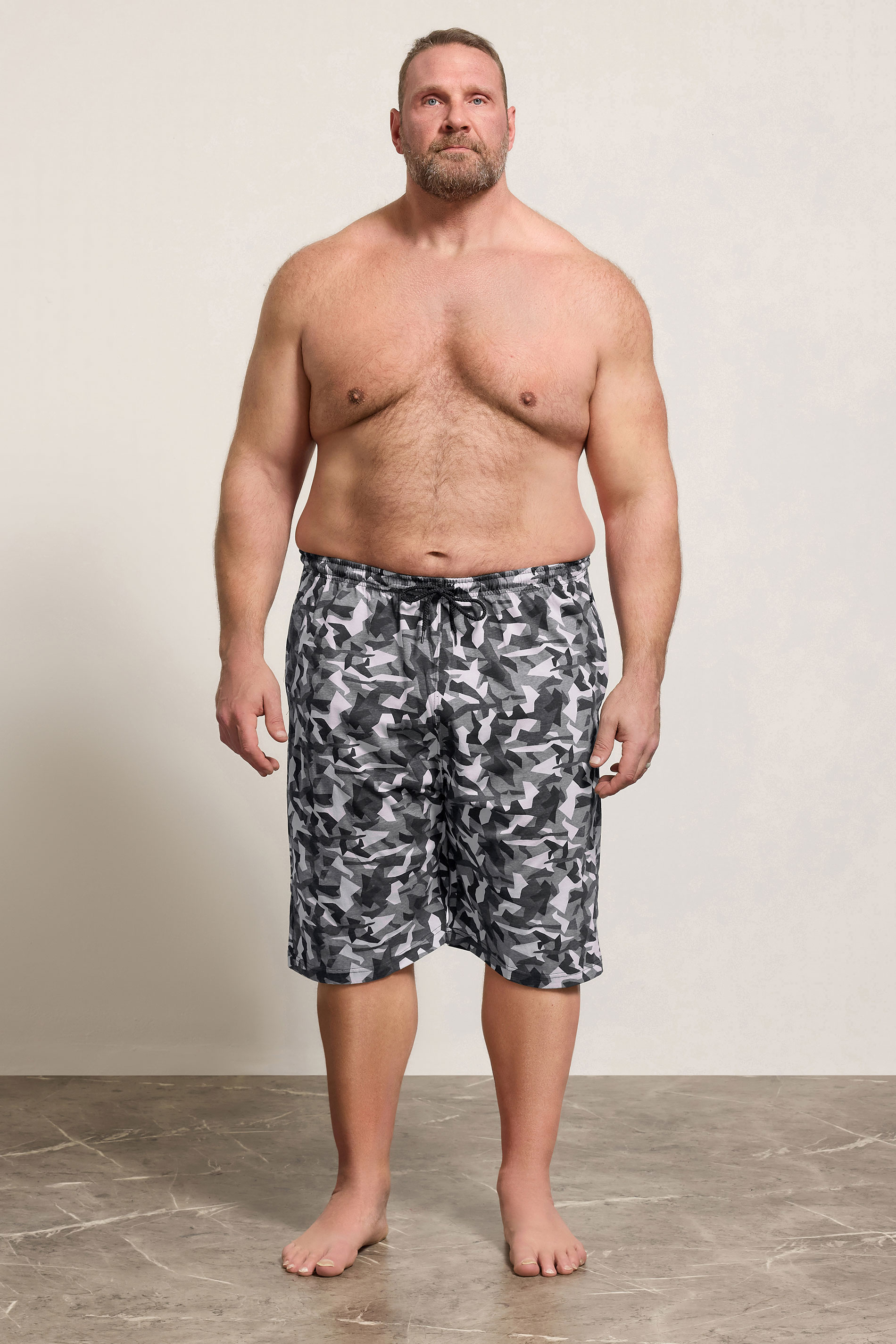 KAM 2 PACK Black & Camo Lounge Shorts | BadRhino 4