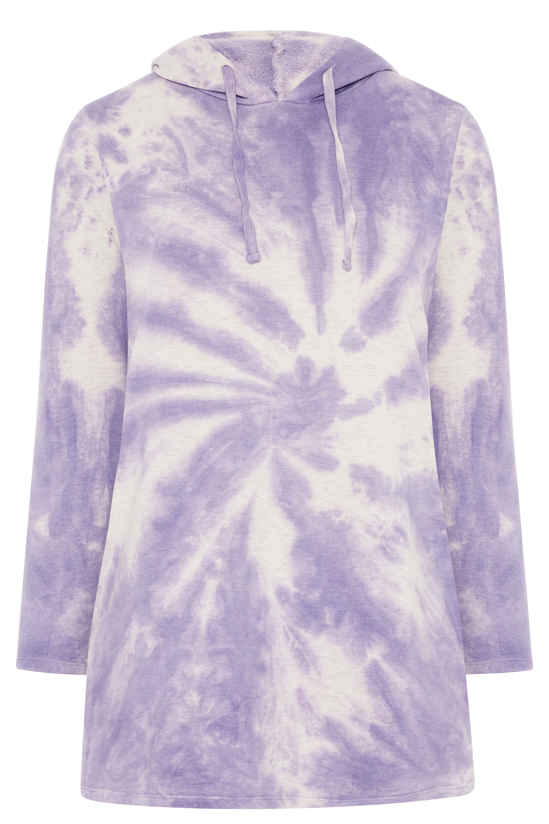 Purple Tie Dye Hoodie | Yours Clothing