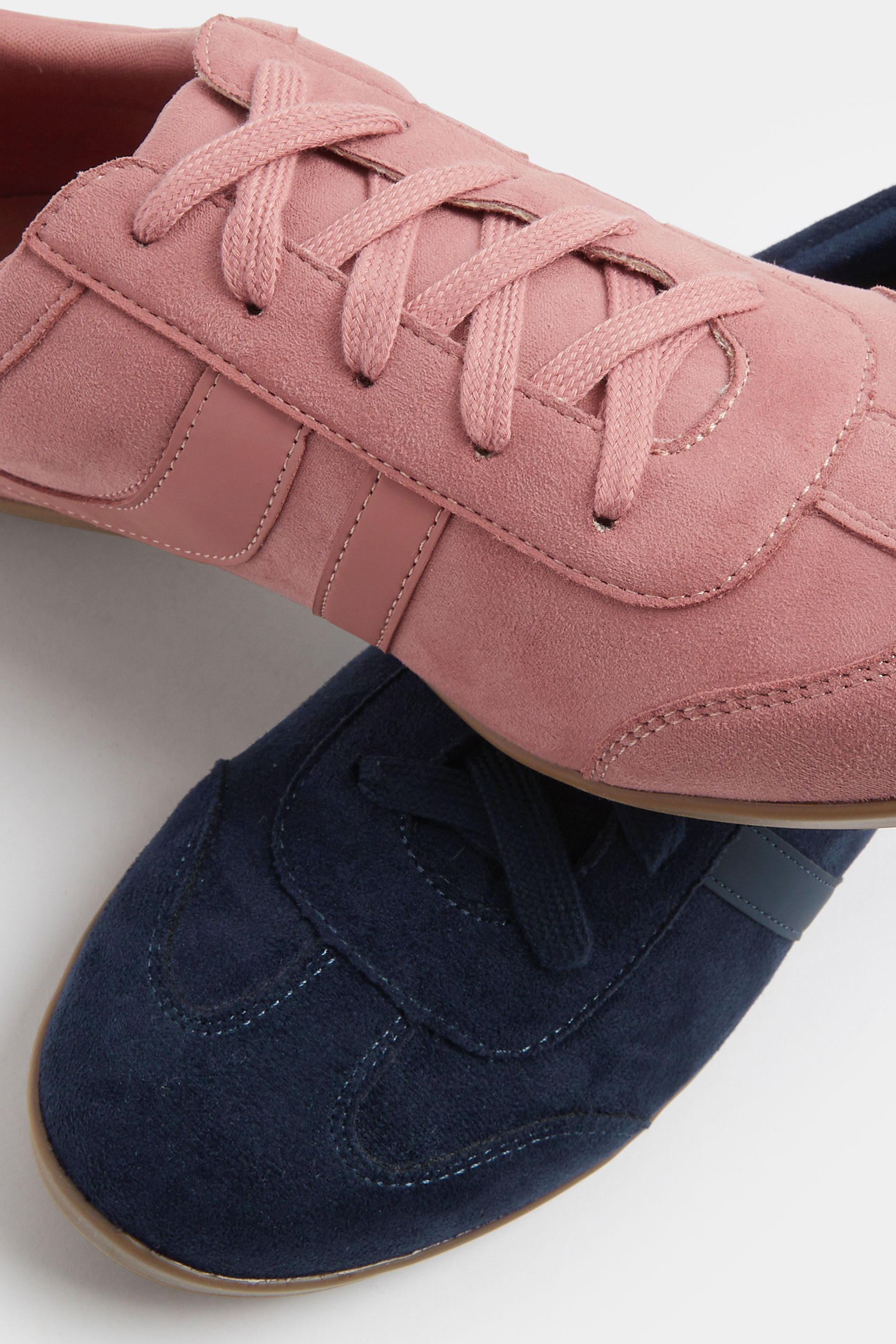 LTS Coral Pink Padded Retro Trainers In Standard Fit | Long Tall Sally 5