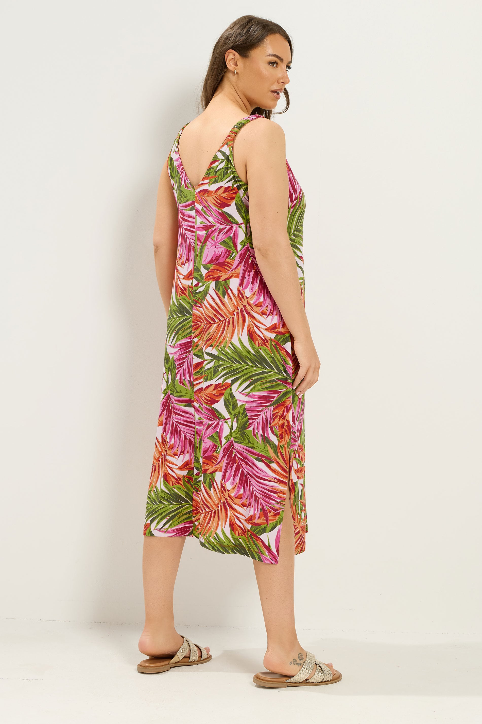 YOURS Plus Size Pink Sleeveless Maxi Dress | Yours Clothing 2