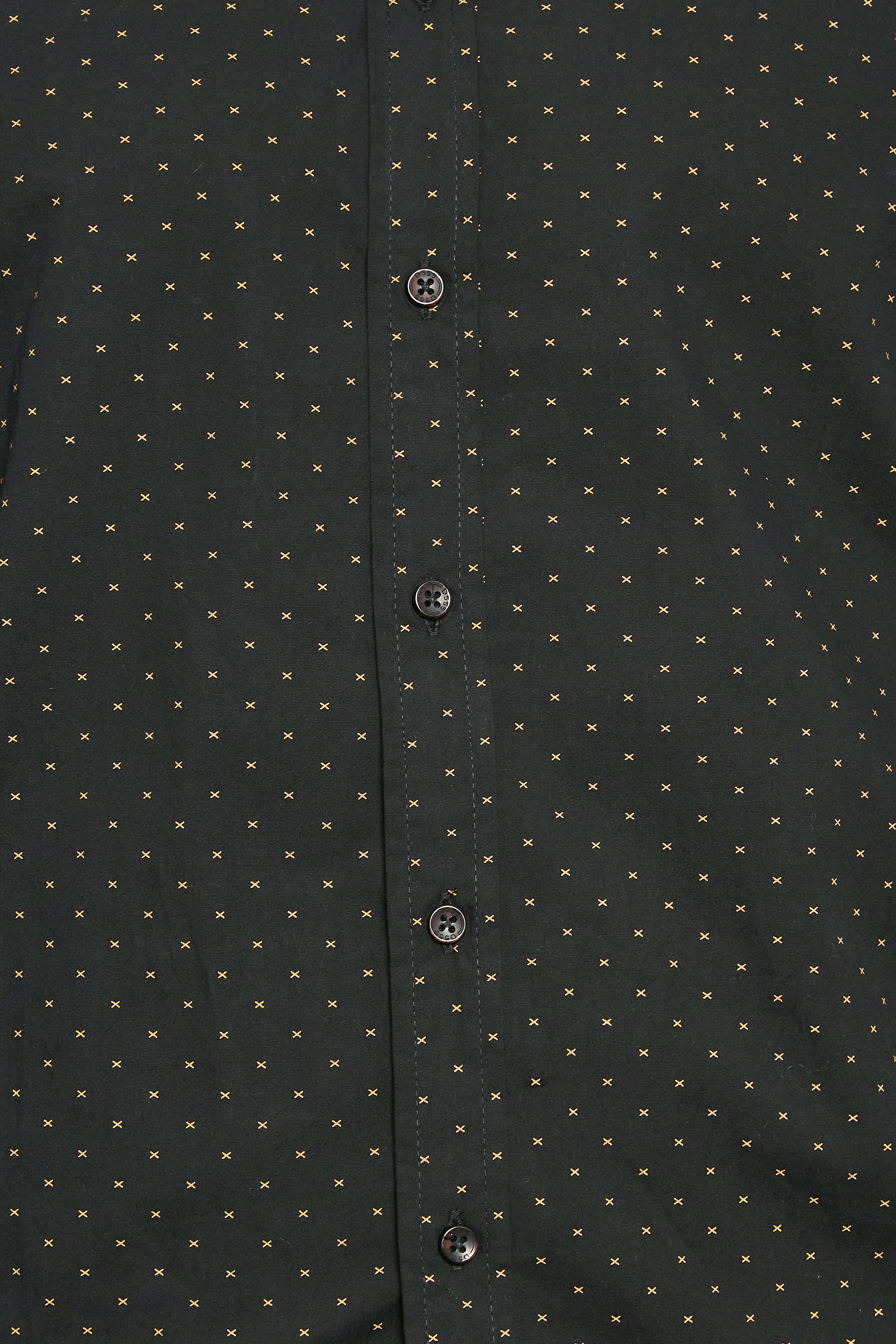 D555 Big & Tall Black Dot Print Shirt | BadRhino  3
