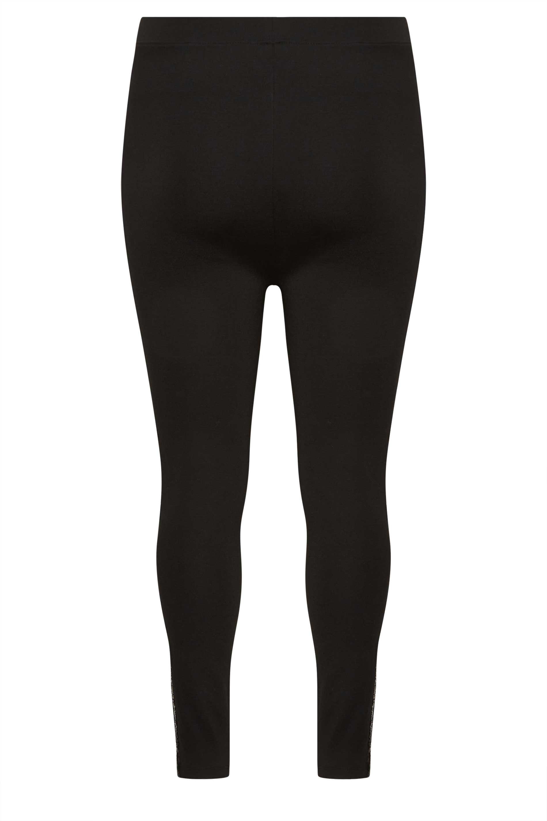 Yours Clothing SIDE STRIPE ACTIVE - Leggings - Trousers - Black/black -  Zalando.de