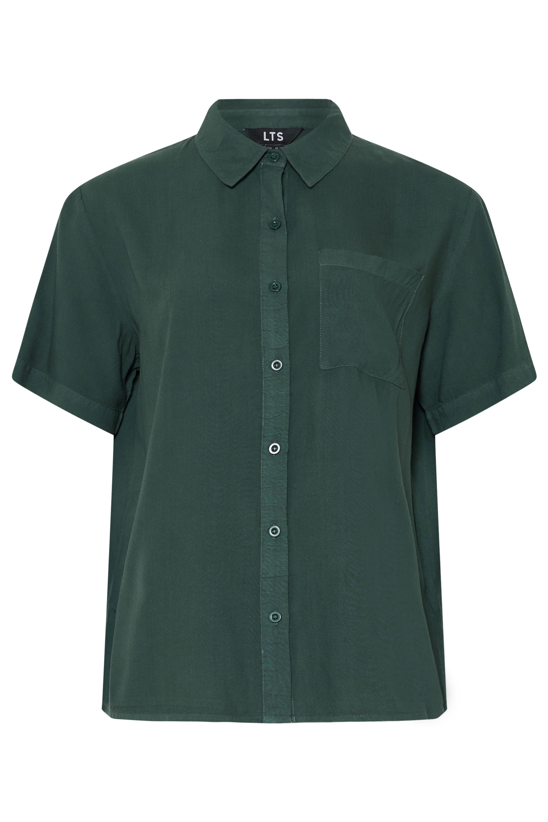 LTS Tall Women's Forest Green Short Sleeve Shirt | Long Tall Sally 5