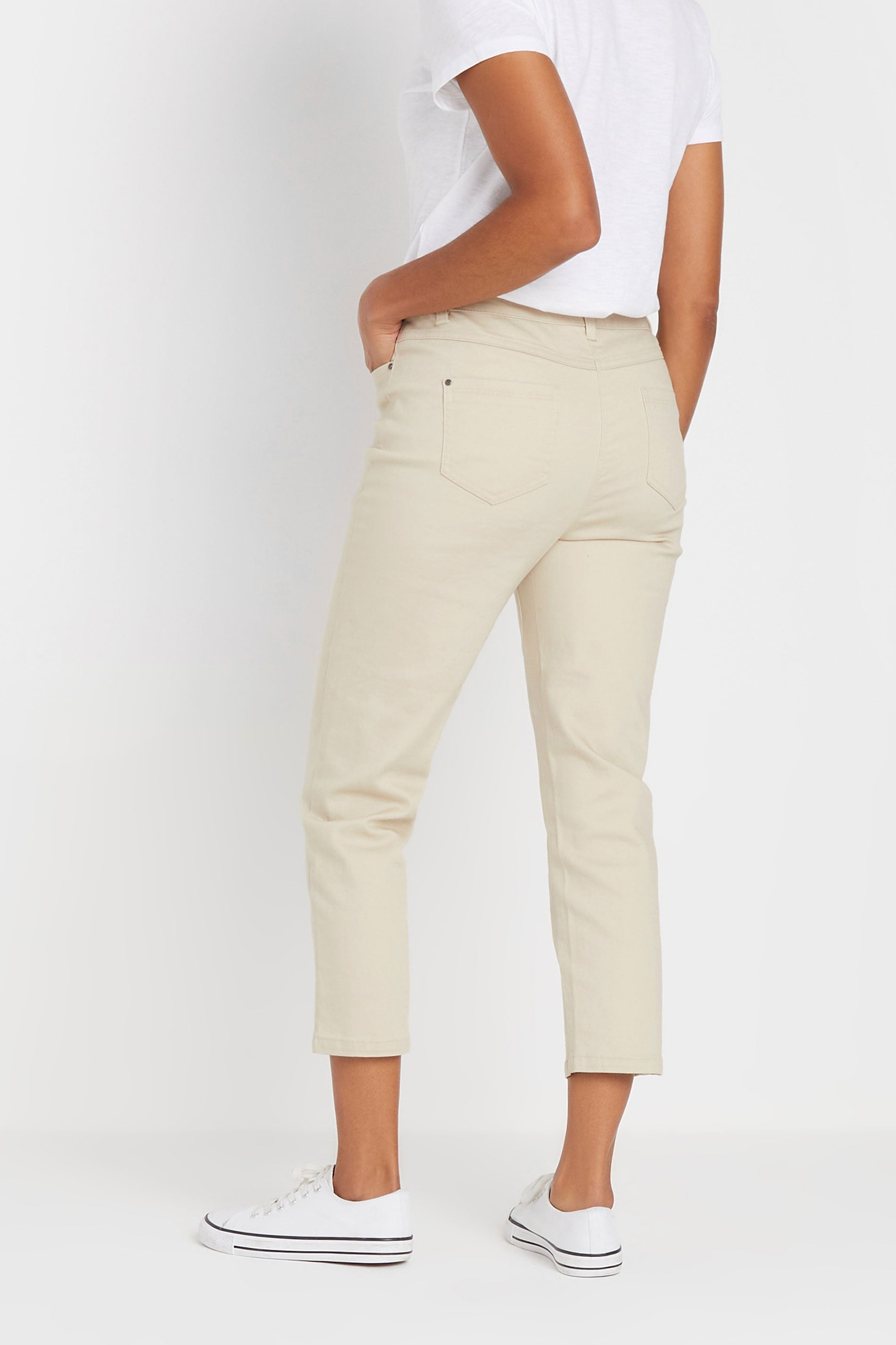 M&Co Cream Cropped Jeans | M&Co 2