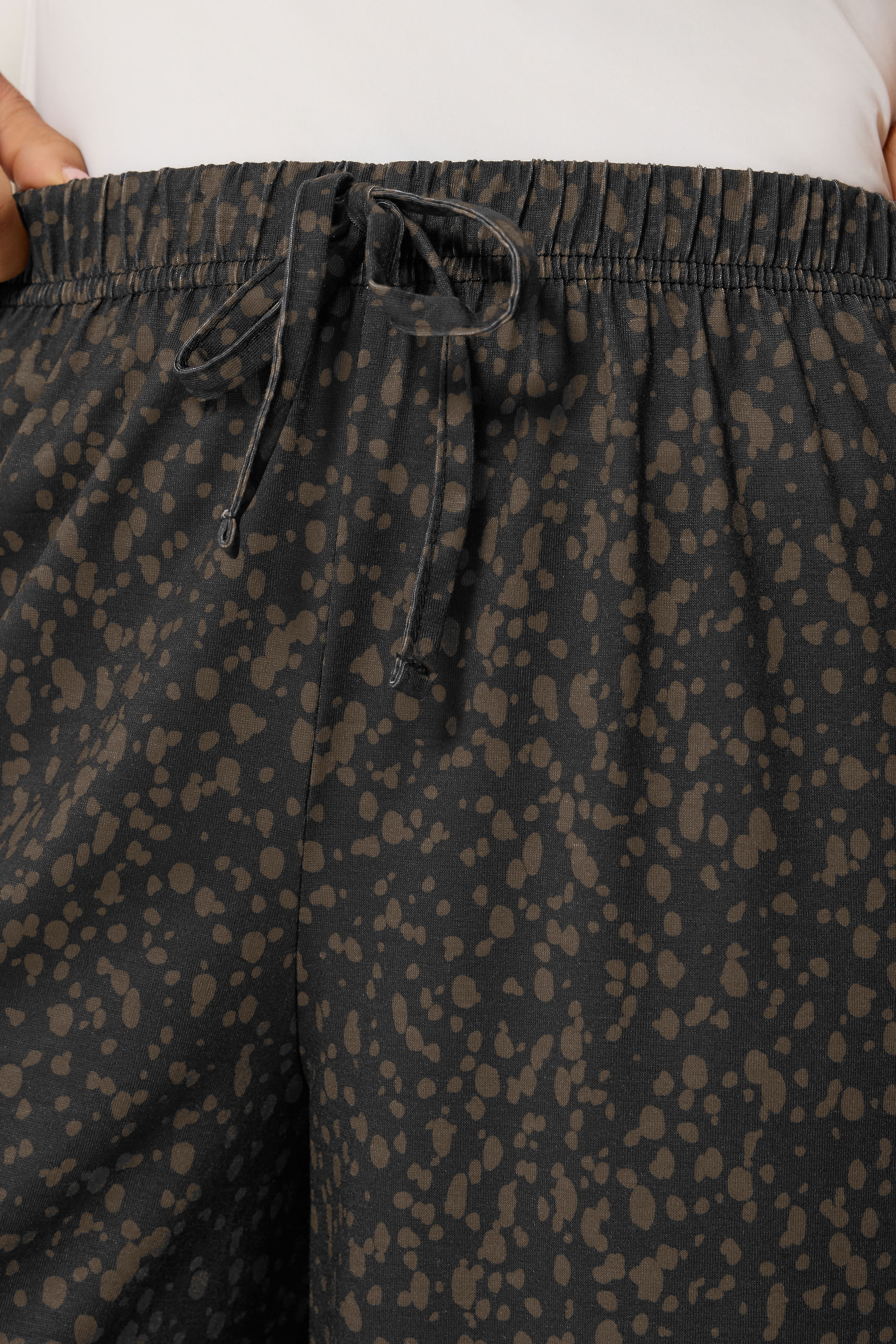 M&Co Petite Brown Animal Print Wide Leg Culottes | M&Co 4