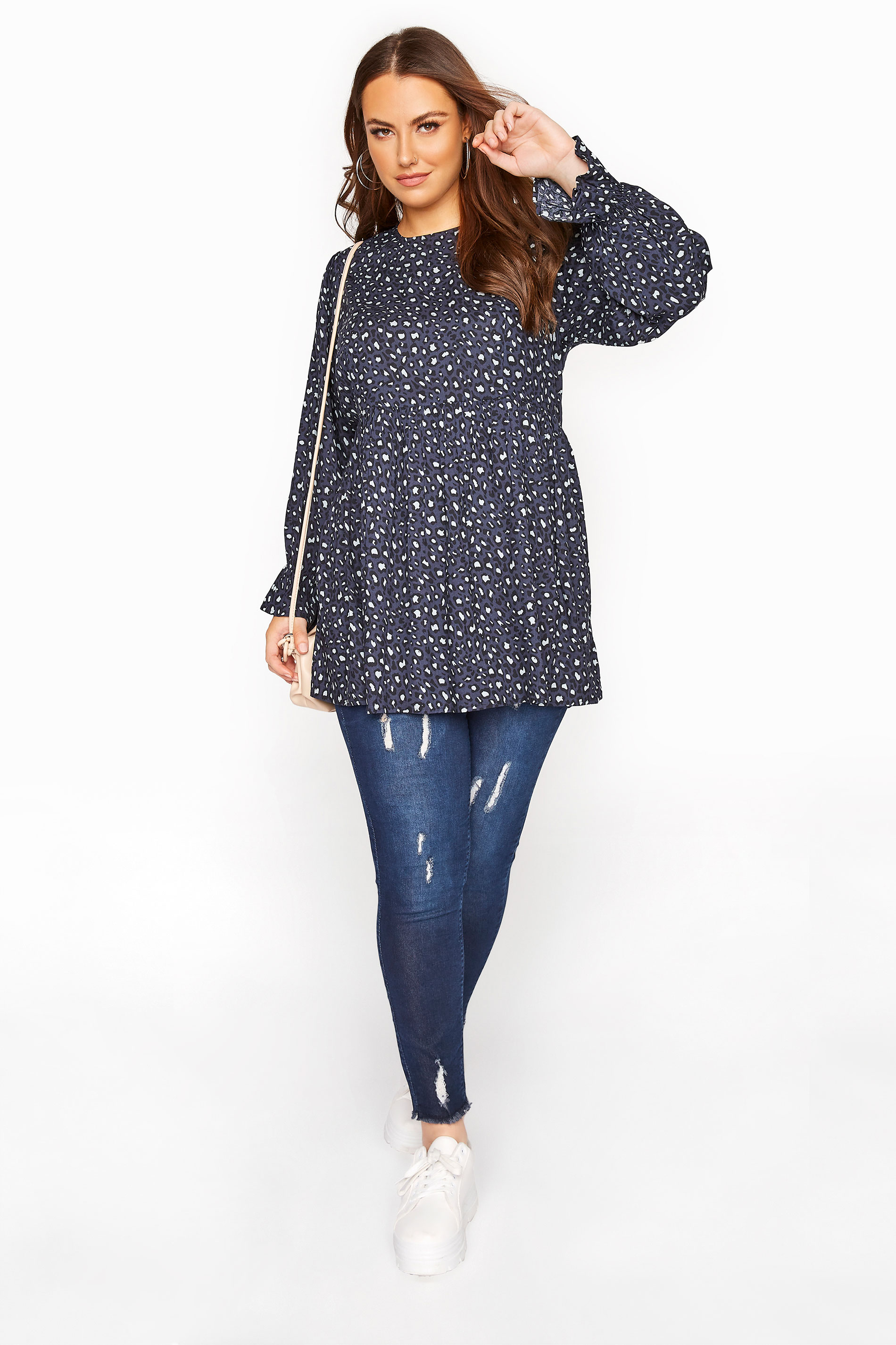 LIMITED COLLECTION Blue Animal Blouse | Yours Clothing 2
