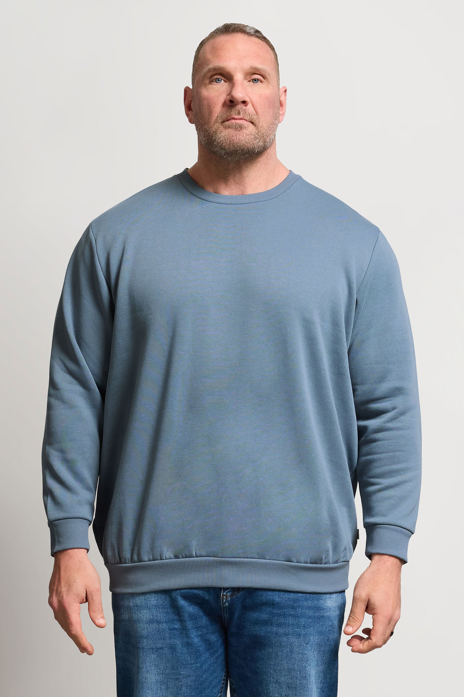 JACK & JONES Big & Tall Blue Mirage Sweatshirt | BadRhino 3