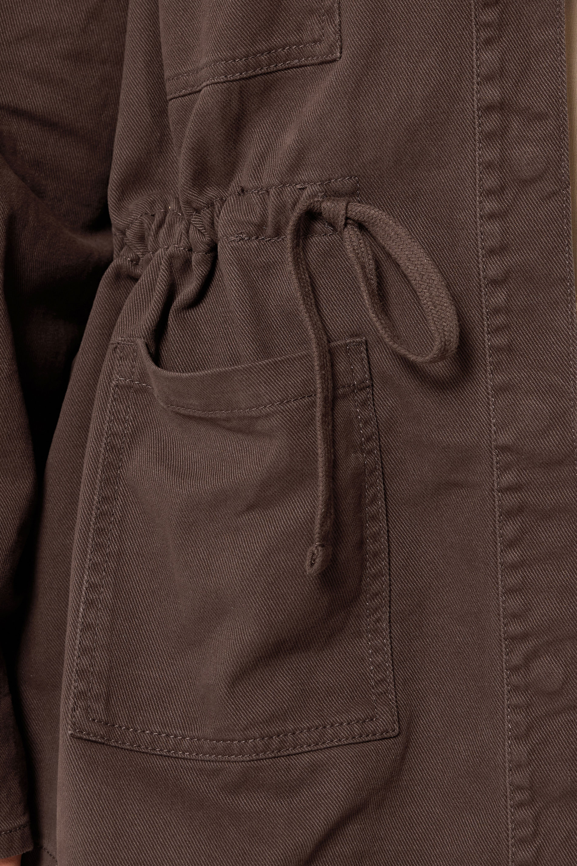 YOURS Plus Size Chocolate Brown Carpenter Jacket | Yours Clothing 4