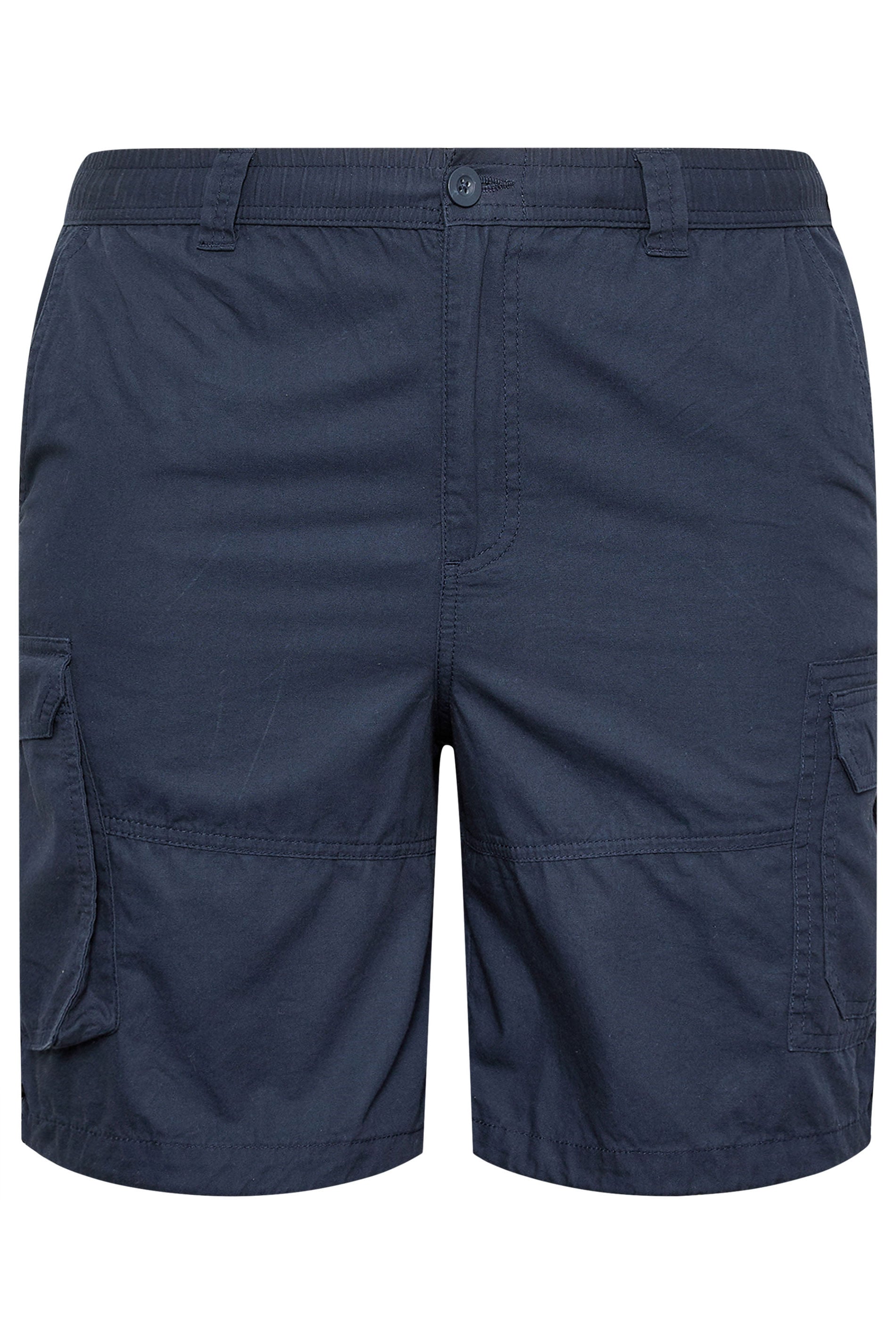 BadRhino Big & Tall Navy Blue Lightweight Waist Cargo Shorts | BadRhino 5