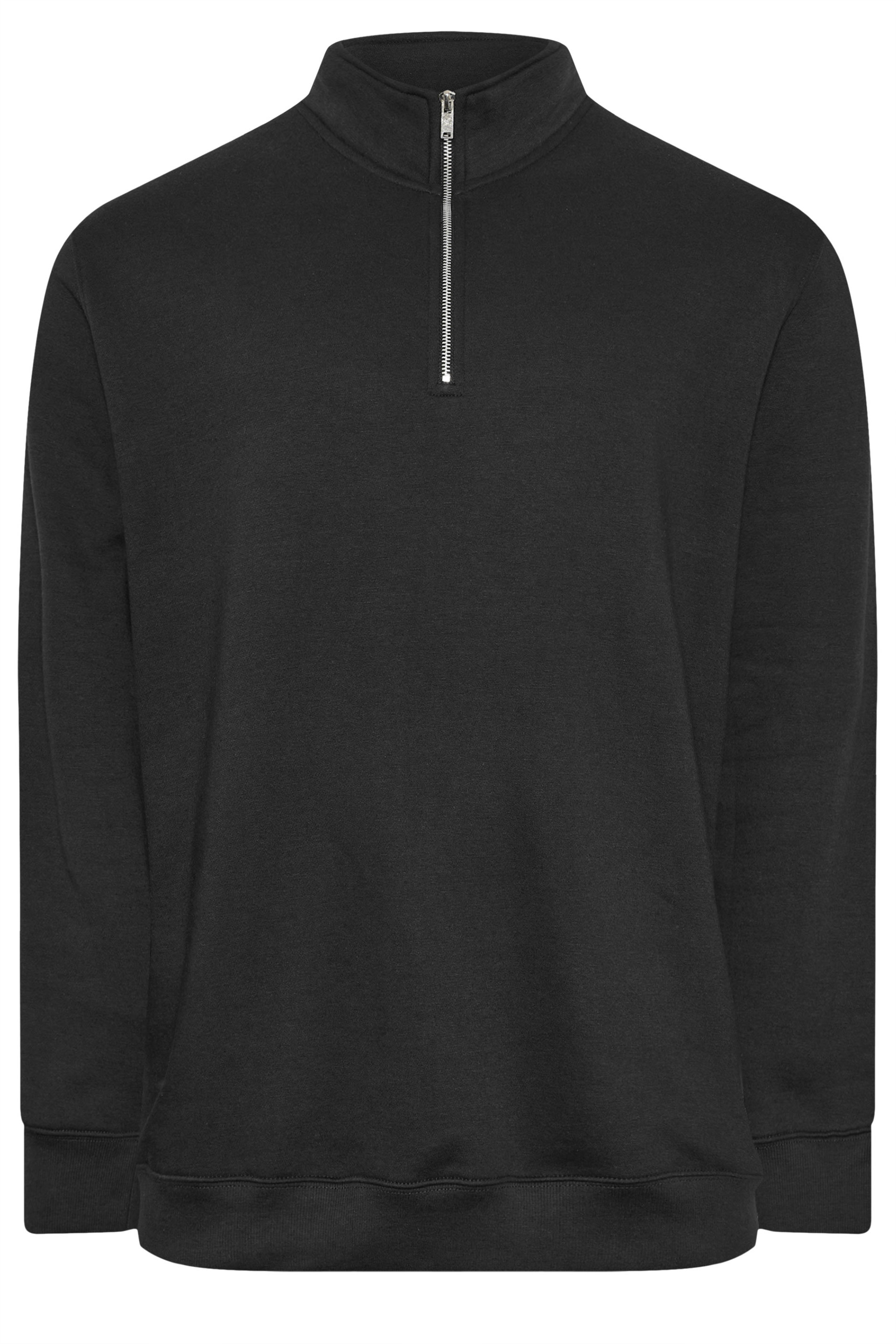 BadRhino Big & Tall Black Quarter Zip Sweatshirt | BadRhino 7