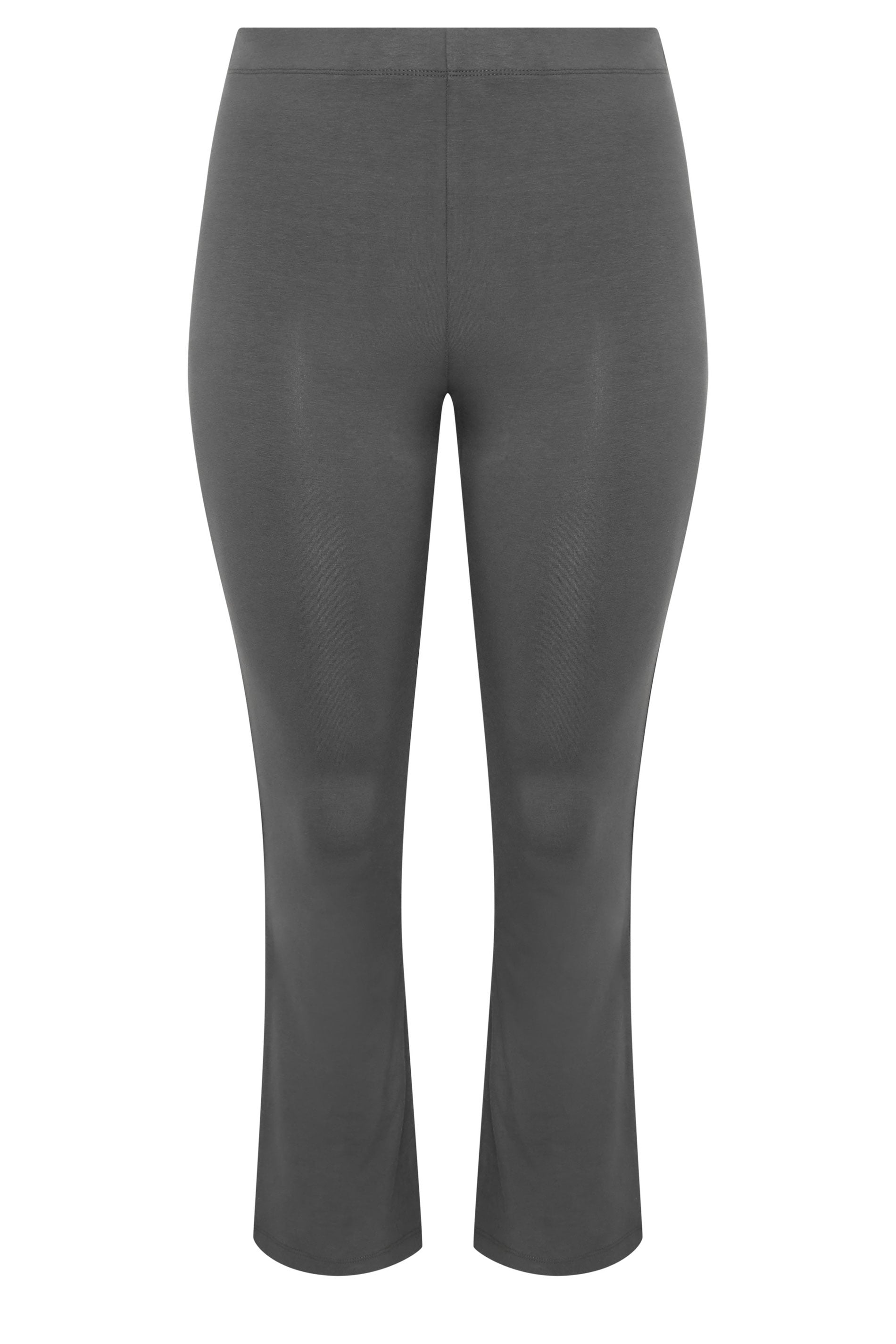 YOURS ACTIVE Plus Size Grey Flared Leggings | Yours Clothing 5