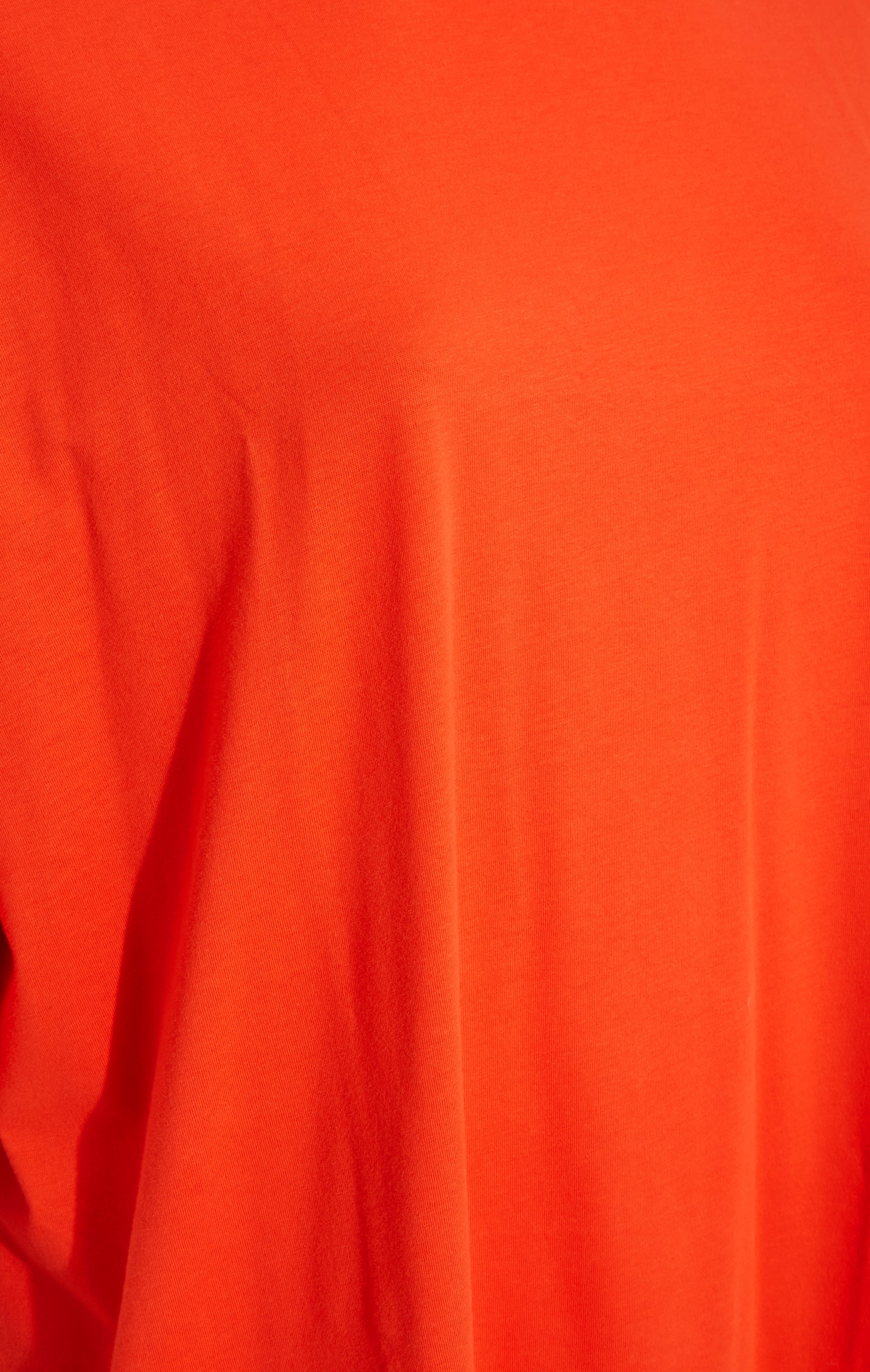 Grande taille  Tops Grande taille  T-Shirts | T-Shirt Orange Fluo en Jersey Design Oversize - PJ25443
