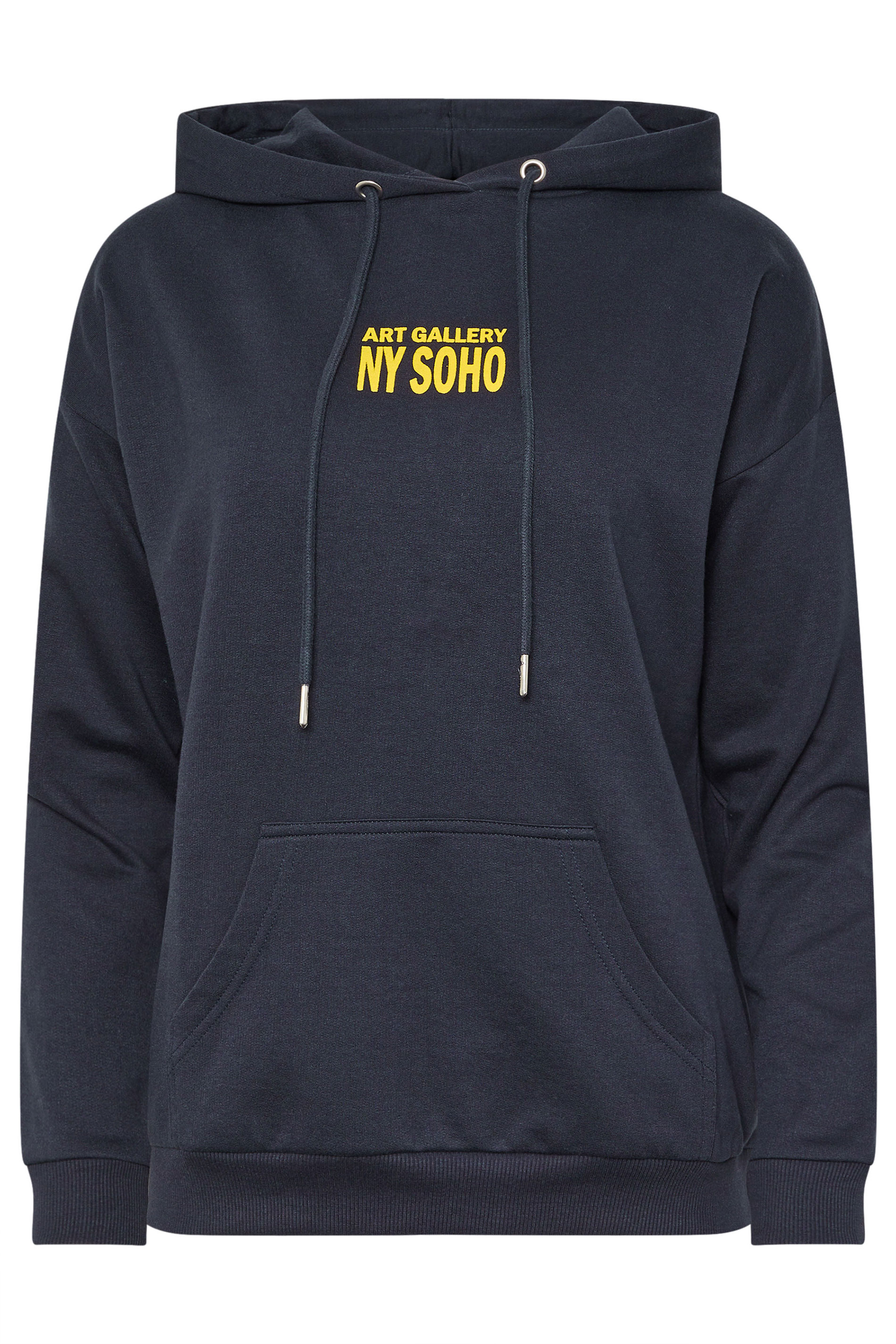 PixieGirl Petite Women's Navy Blue Back Slogan Hoodie | PixieGirl 5