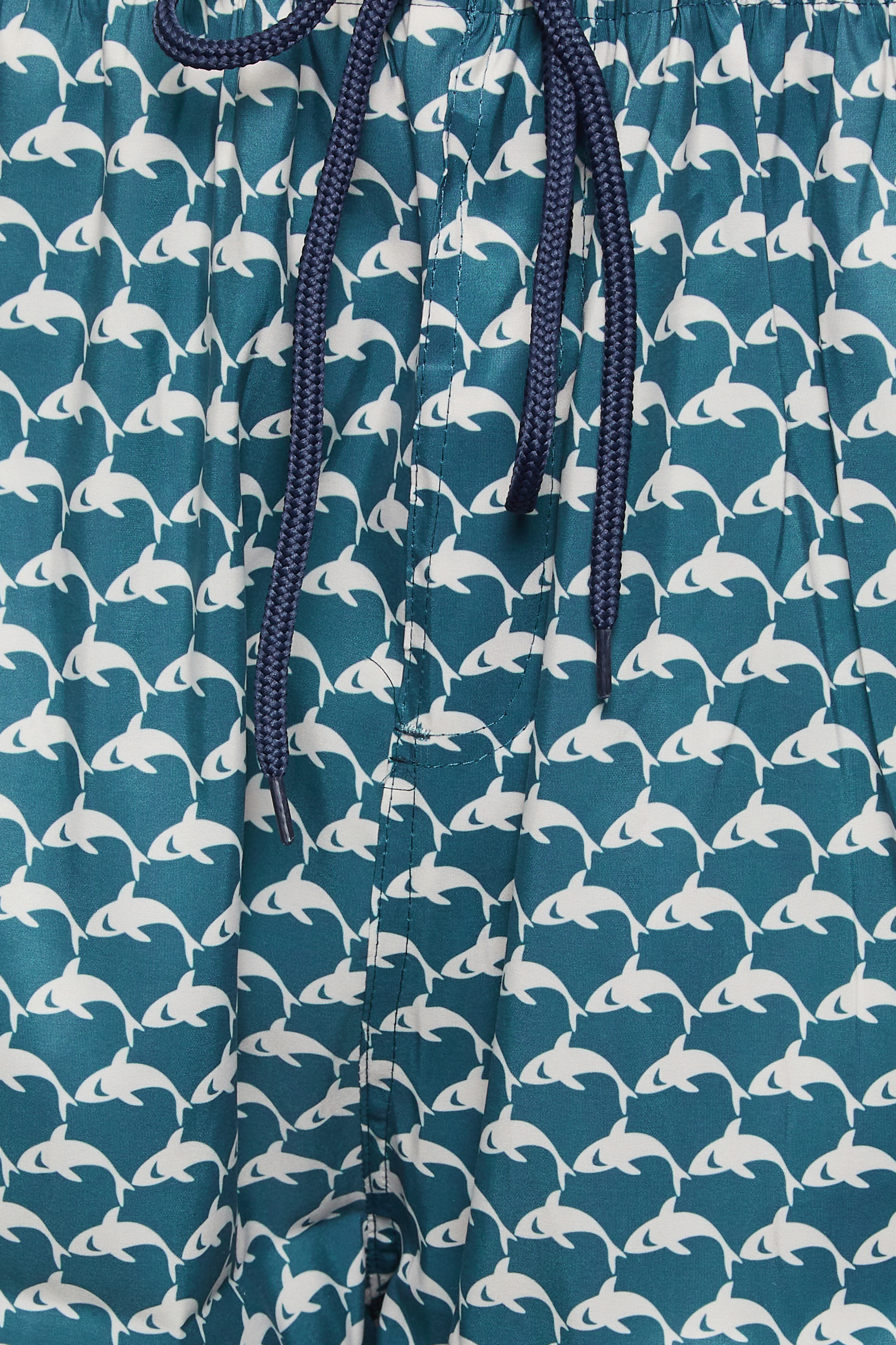 ESPIONAGE Big & Tall Blue Shark Print Swim Shorts | BadRhino 3