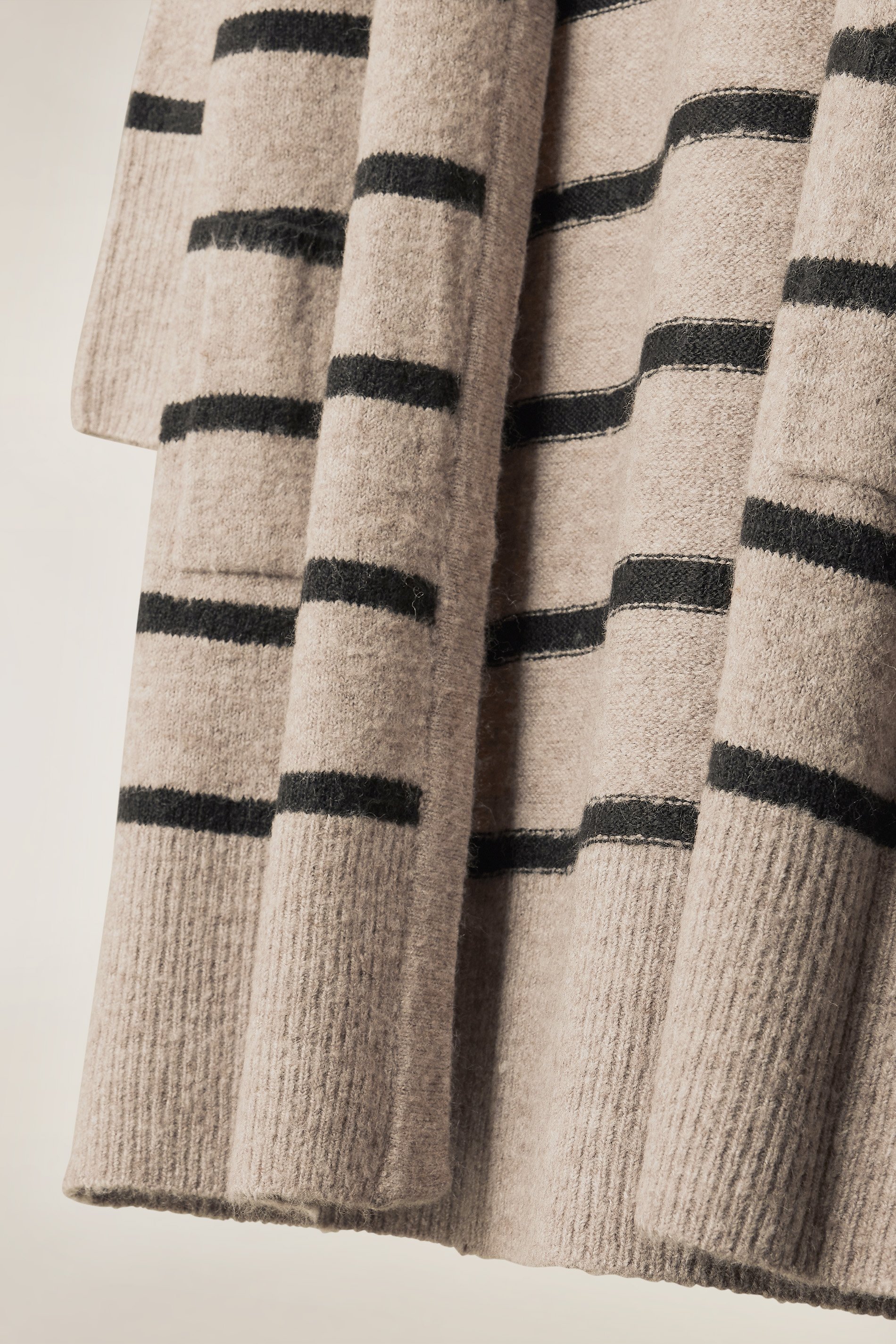EVANS Plus Size Beige Brown Stripe Knitted Cardigan | Evans 6