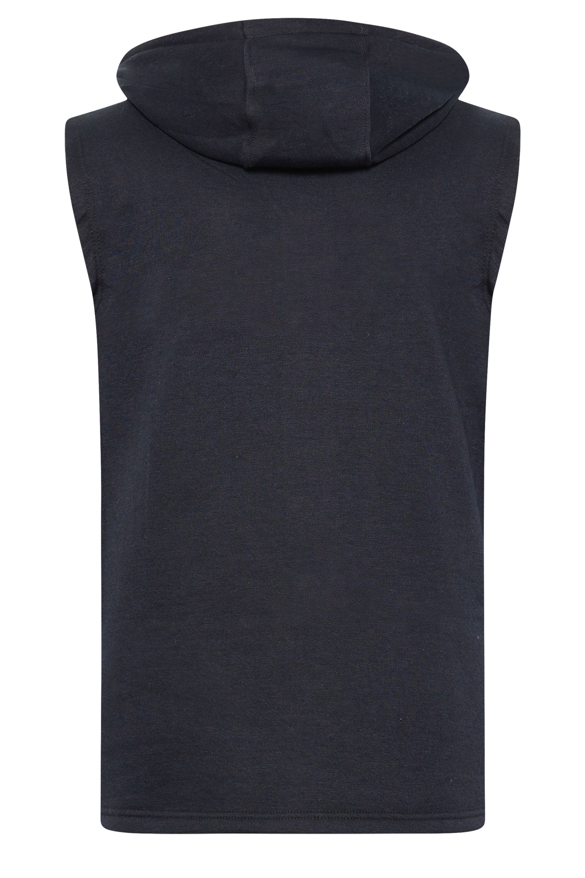 BadRhino Big & Tall Navy Blue Sleeveless Hoodie | BadRhino 6