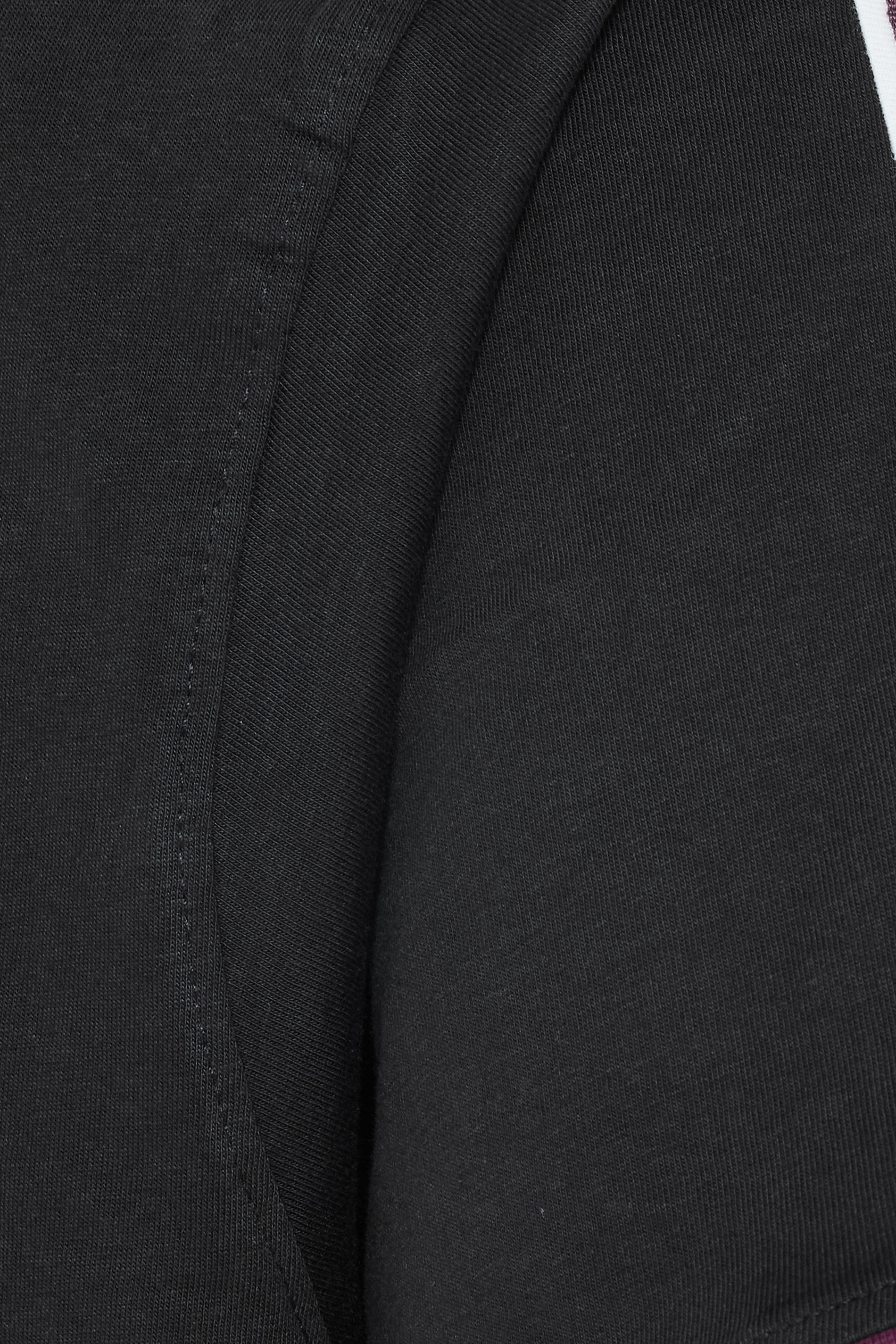 KAM Big & Tall Black Ringer T-Shirt | BadRhino 3