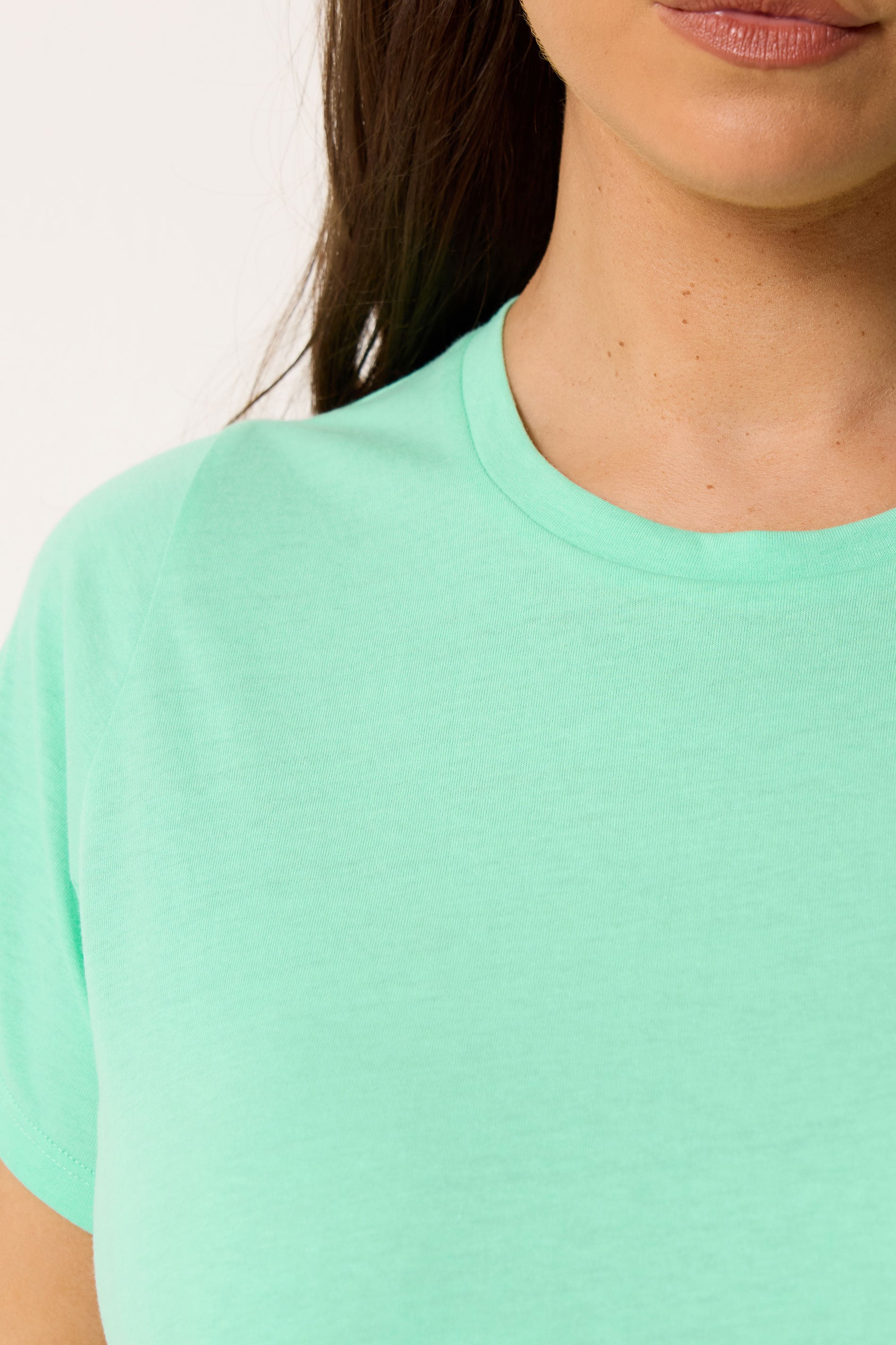 YOURS Plus Size Mint Green Core Basic T-Shirt | Yours Clothing 4