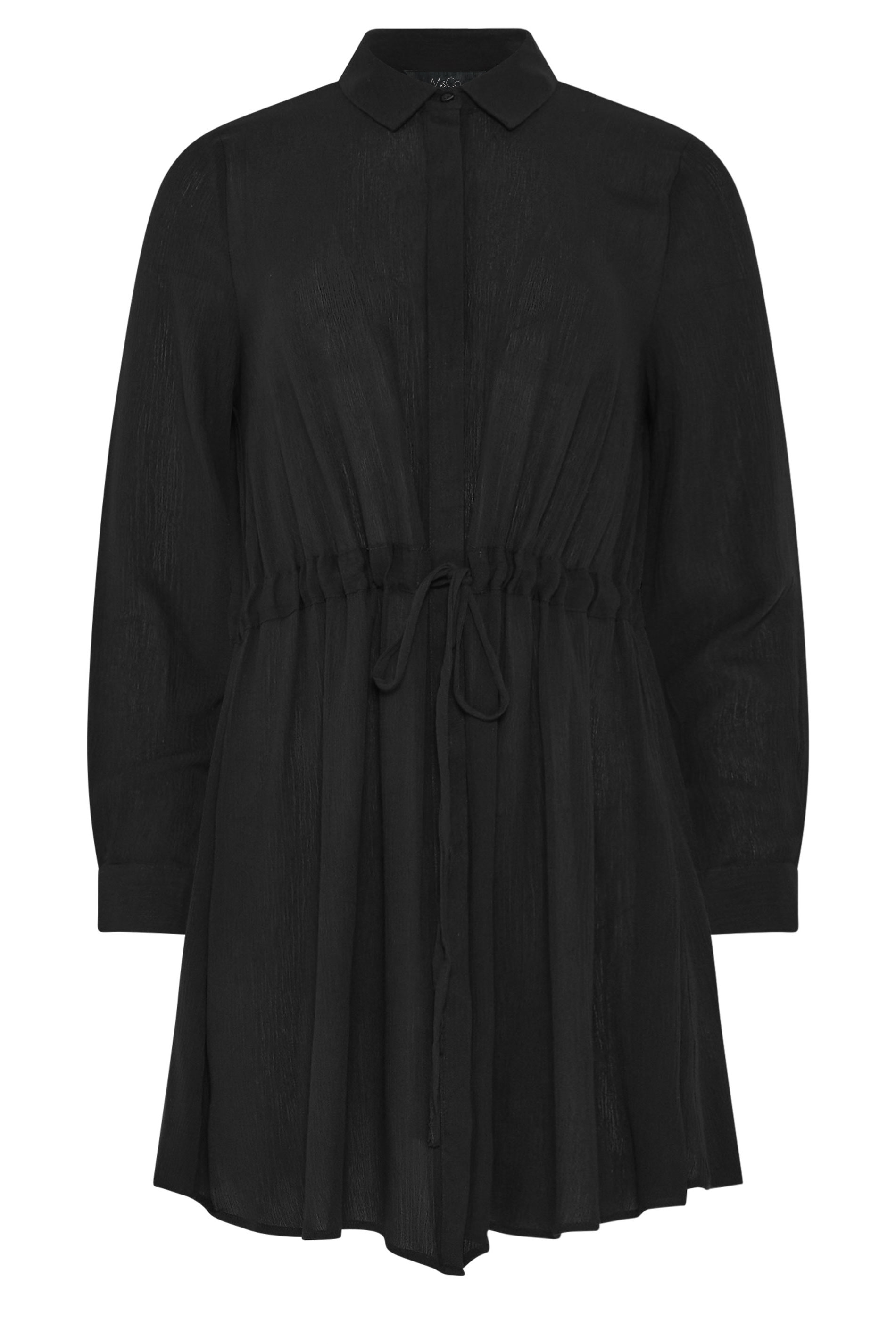 M&Co Black Tunic Shirt Dress | M&Co 5