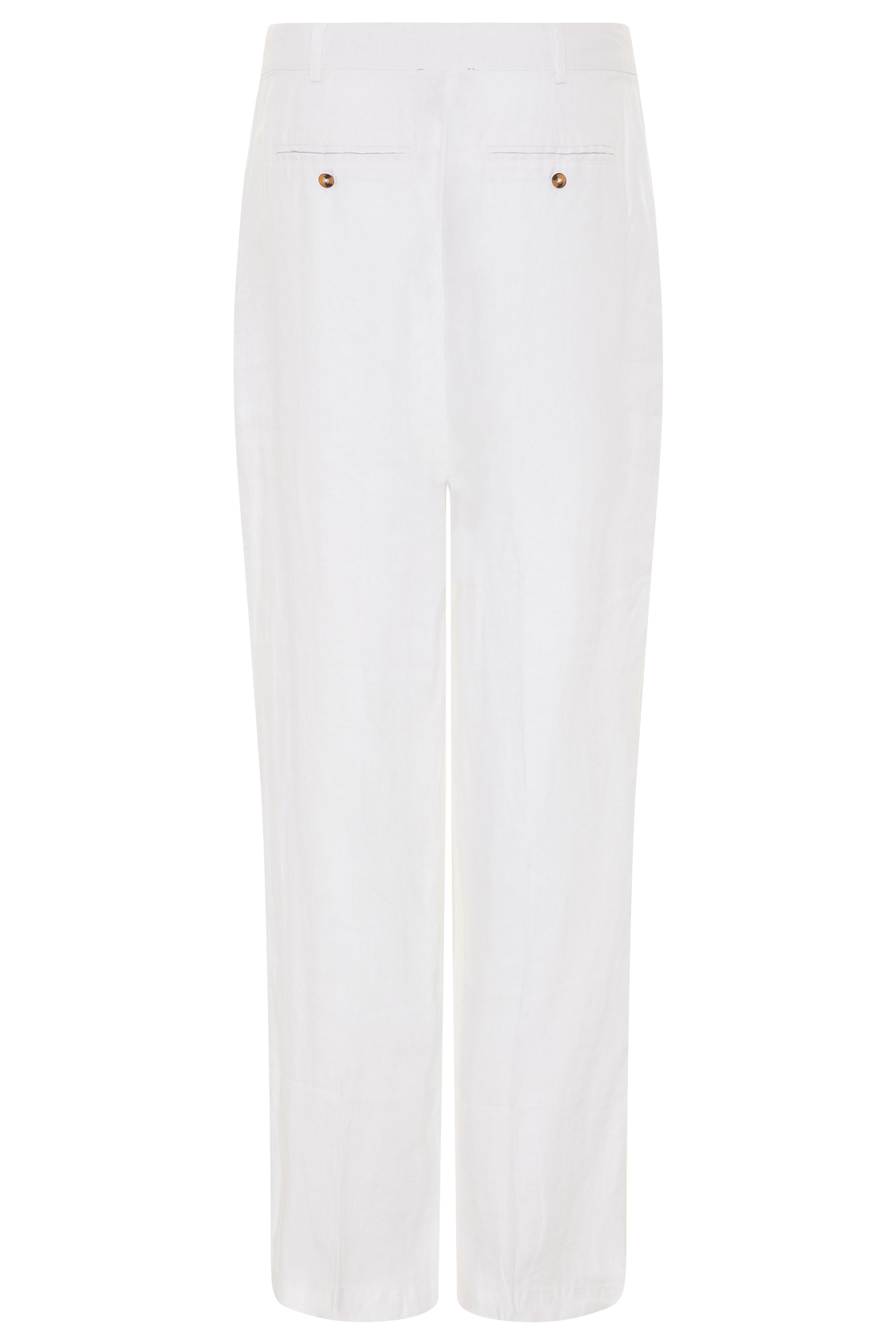 White Linen Wide Leg Trouser | Long Tall Sally