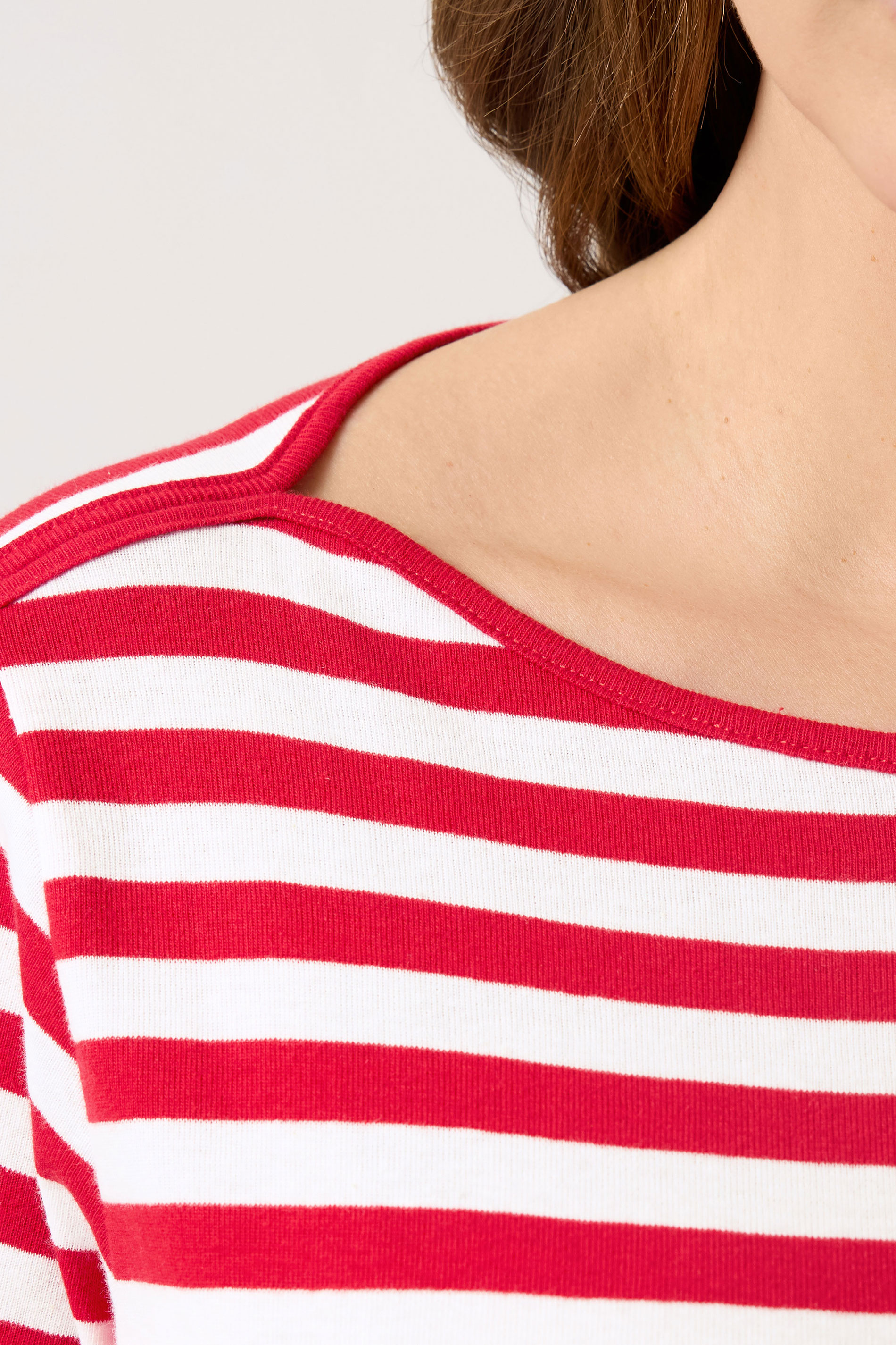 M&Co 2 PACK Red & Blue Stripe Slash Neck Tops | M&Co 6