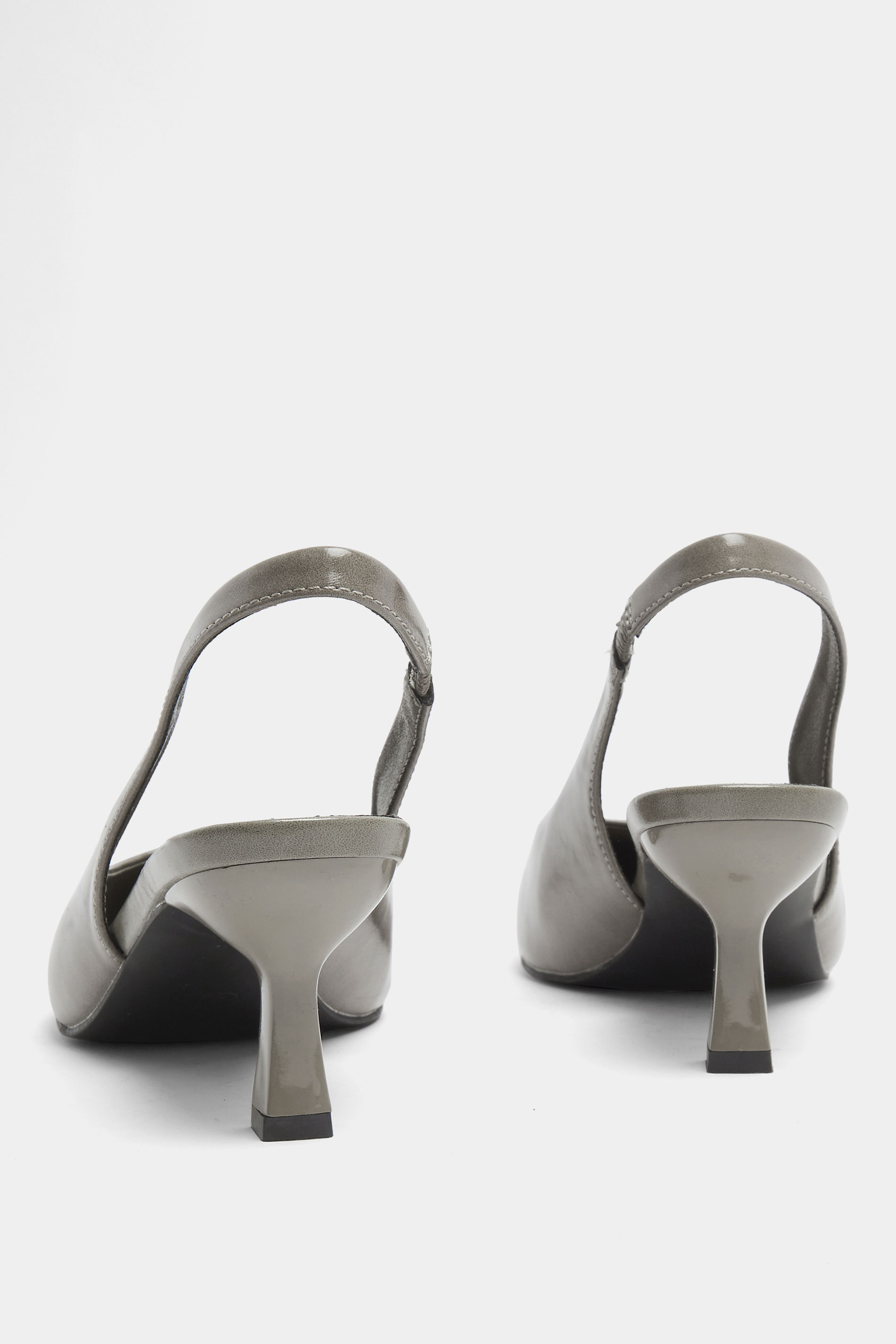 Grey Pointed Toe Heels In Wide E Fit | Yours Clothing  4