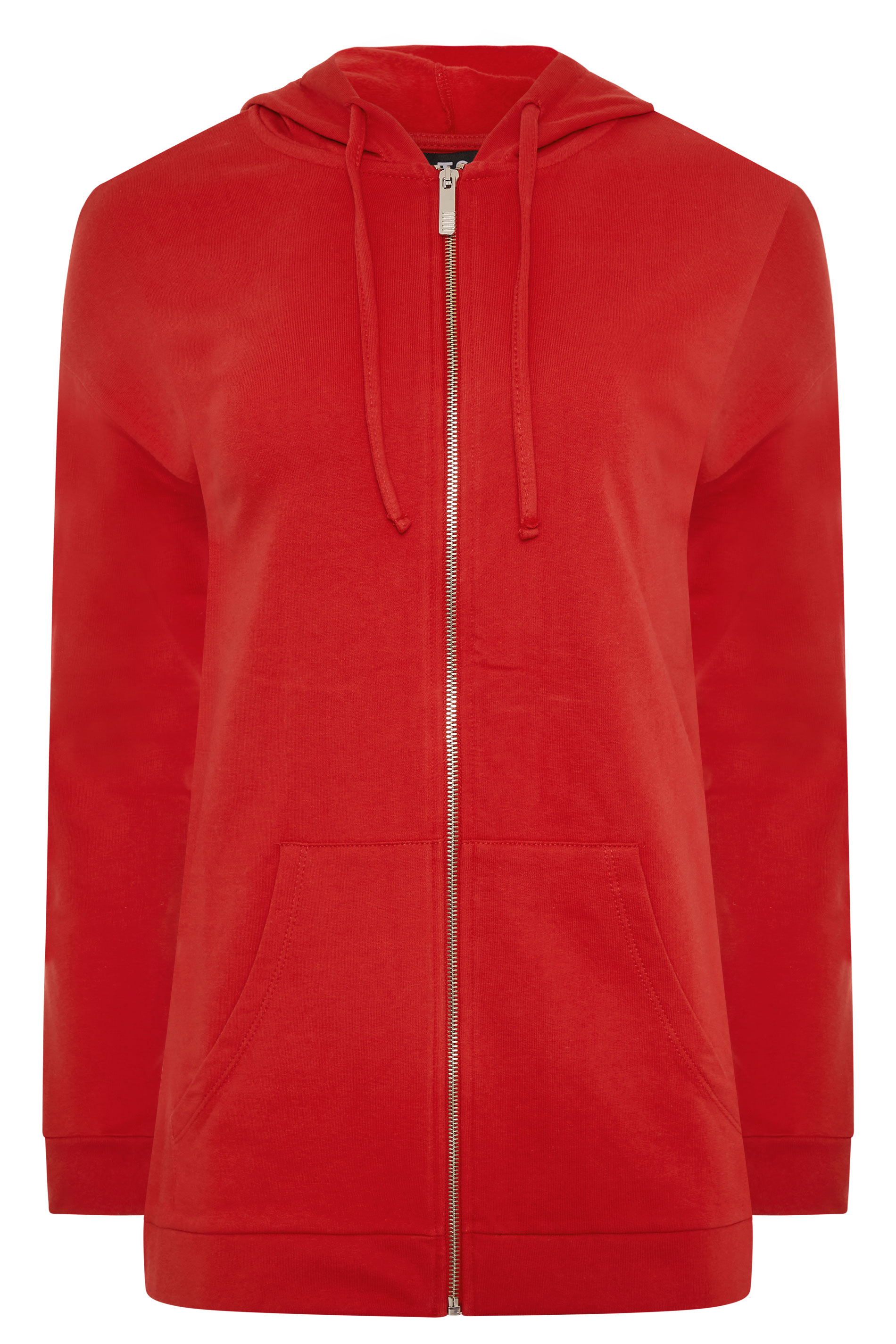 LTS Bright Red Zipper Hoodie | Long Tall Sally