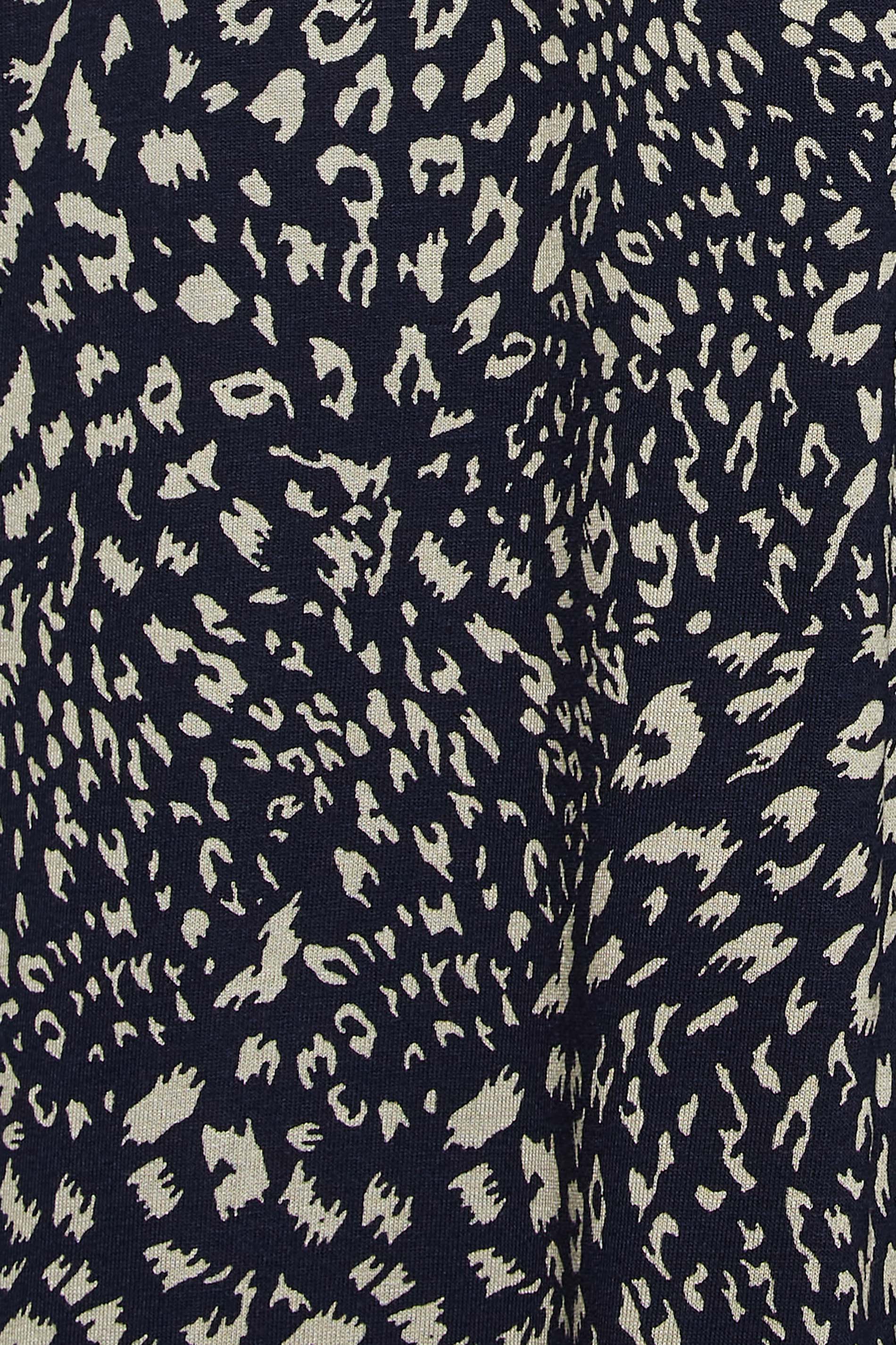 YOURS Curve Navy Blue Animal Culottes | Yours Clothing 3