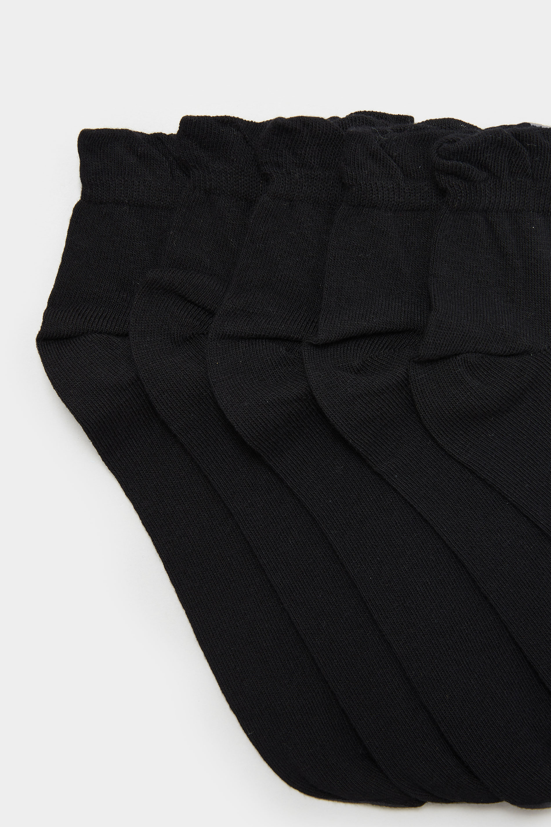 5 PACK Black Trainer Liner Socks | Yours Clothing 3