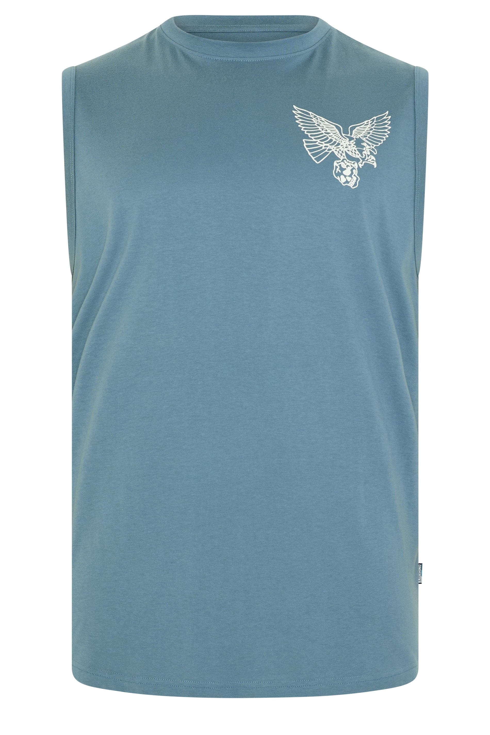 BadRhino Big & Tall Blue Eagle Graphic Extra Long Muscle Vest | BadRhino 6