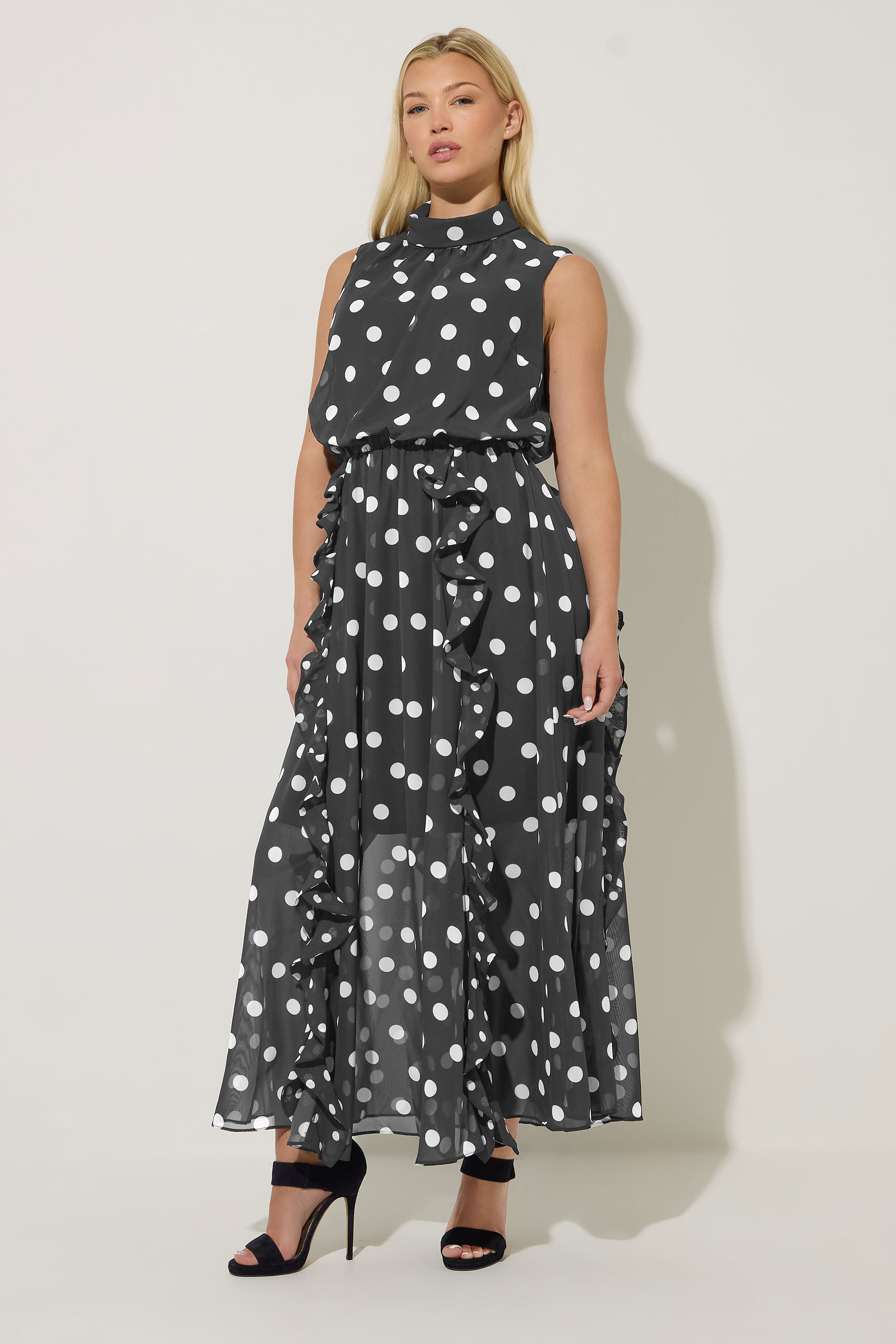 STAR Black Polka Dot Maxi Dress | StarByJM 2