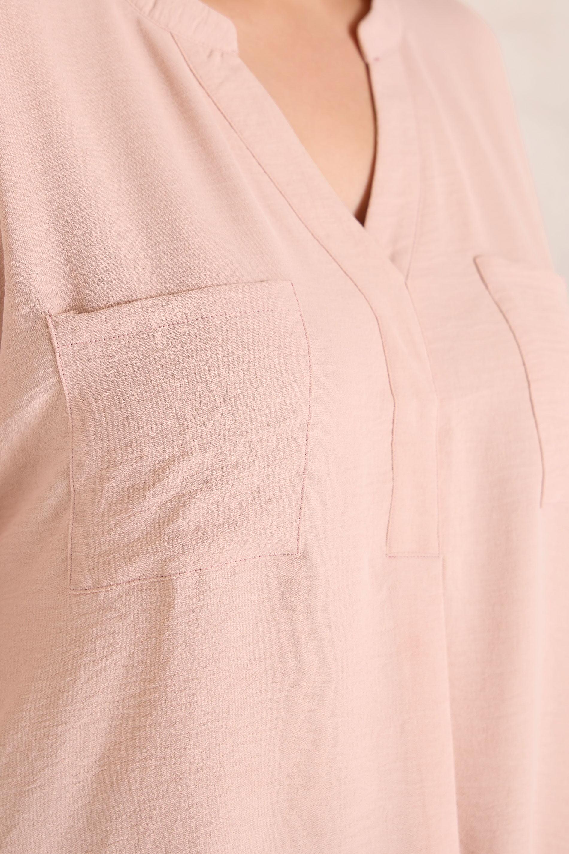 EVANS Plus Size 2 Pack Brown And Pink Utility Shirts | Evans 6