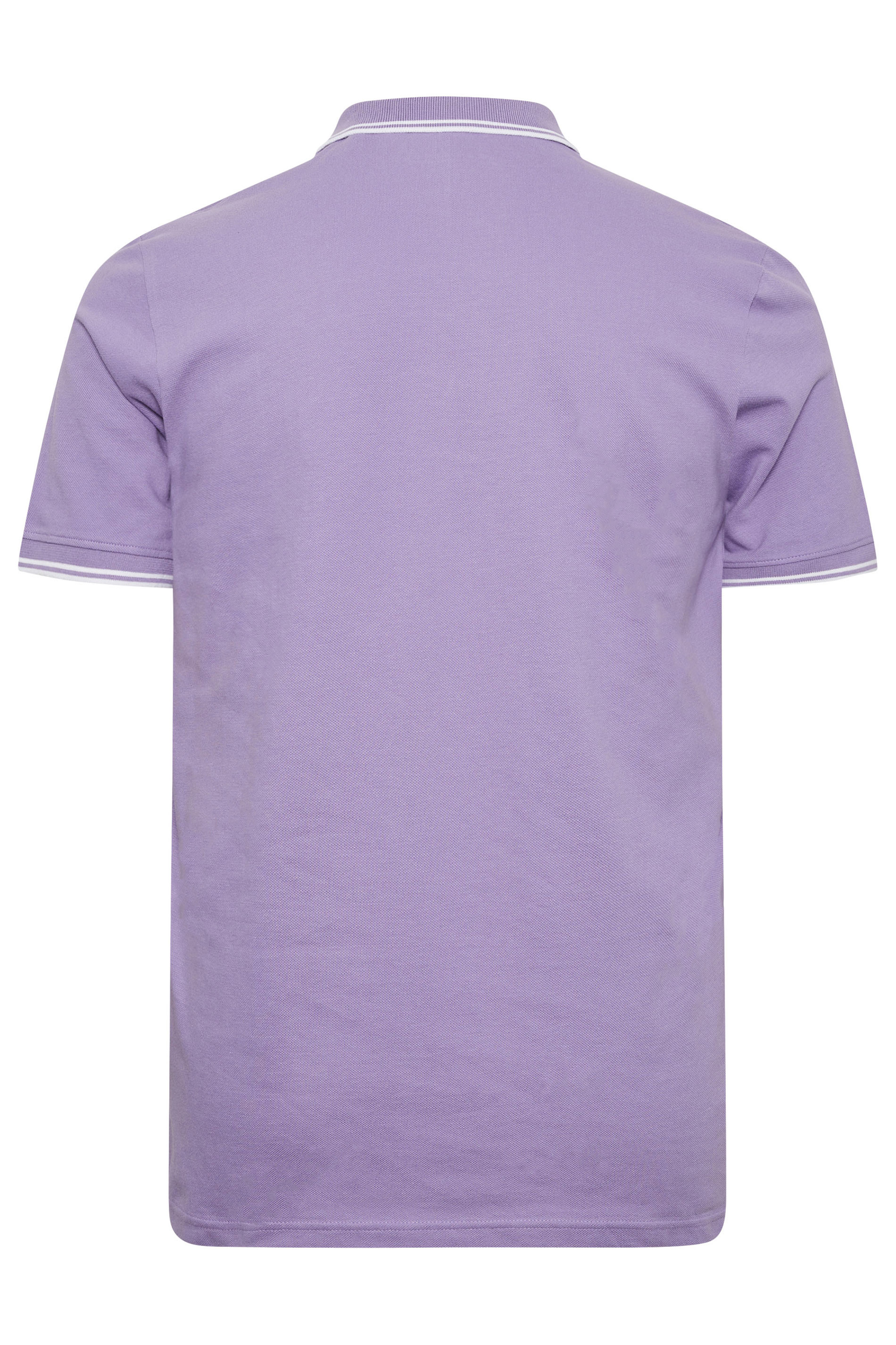BadRhino Big & Tall Purple Tipped Polo Shirt | BadRhino  3