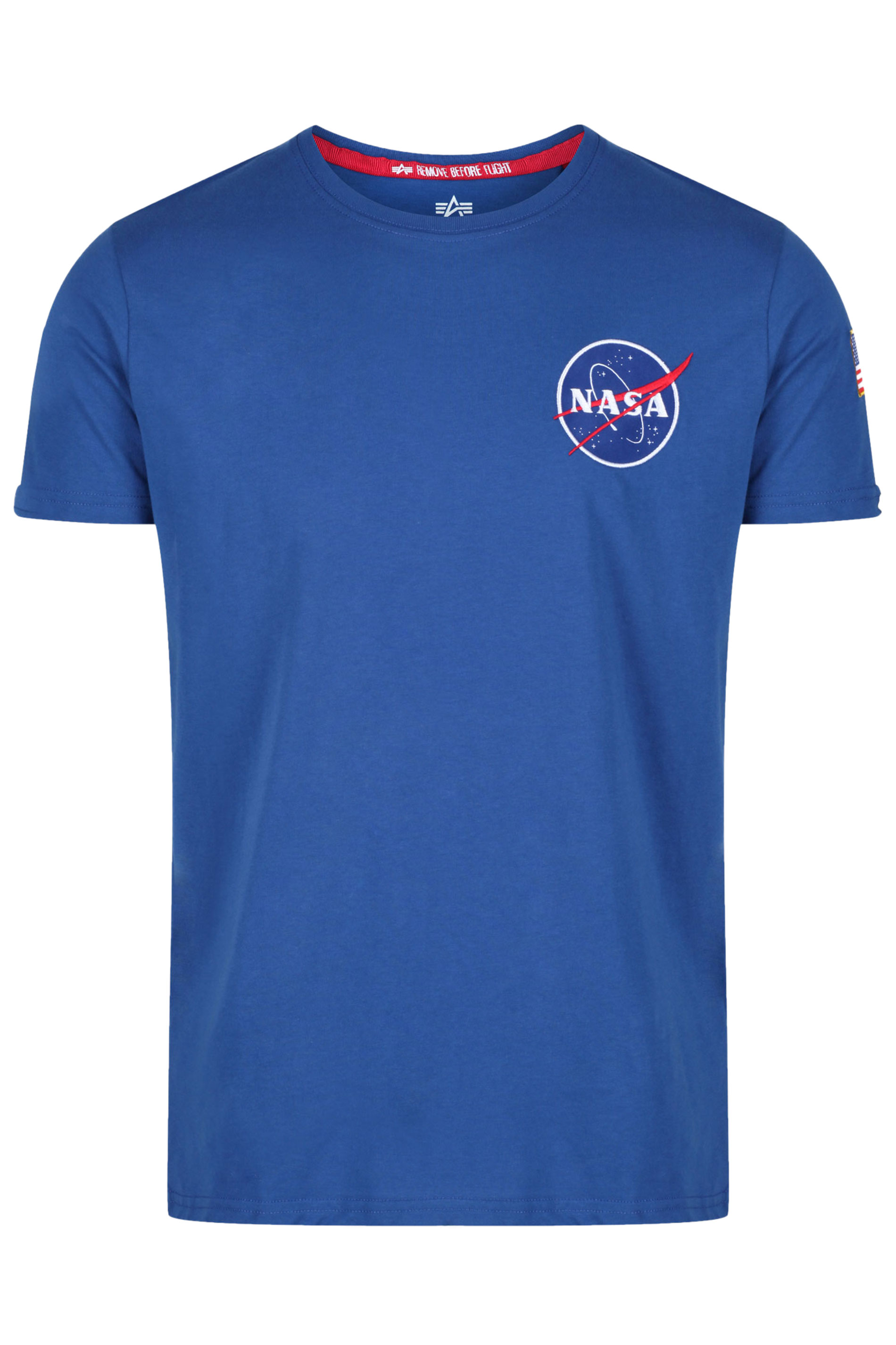 ALPHA INDUSTRIES Blue NASA Space Shuttle T-Shirt | BadRhino 1