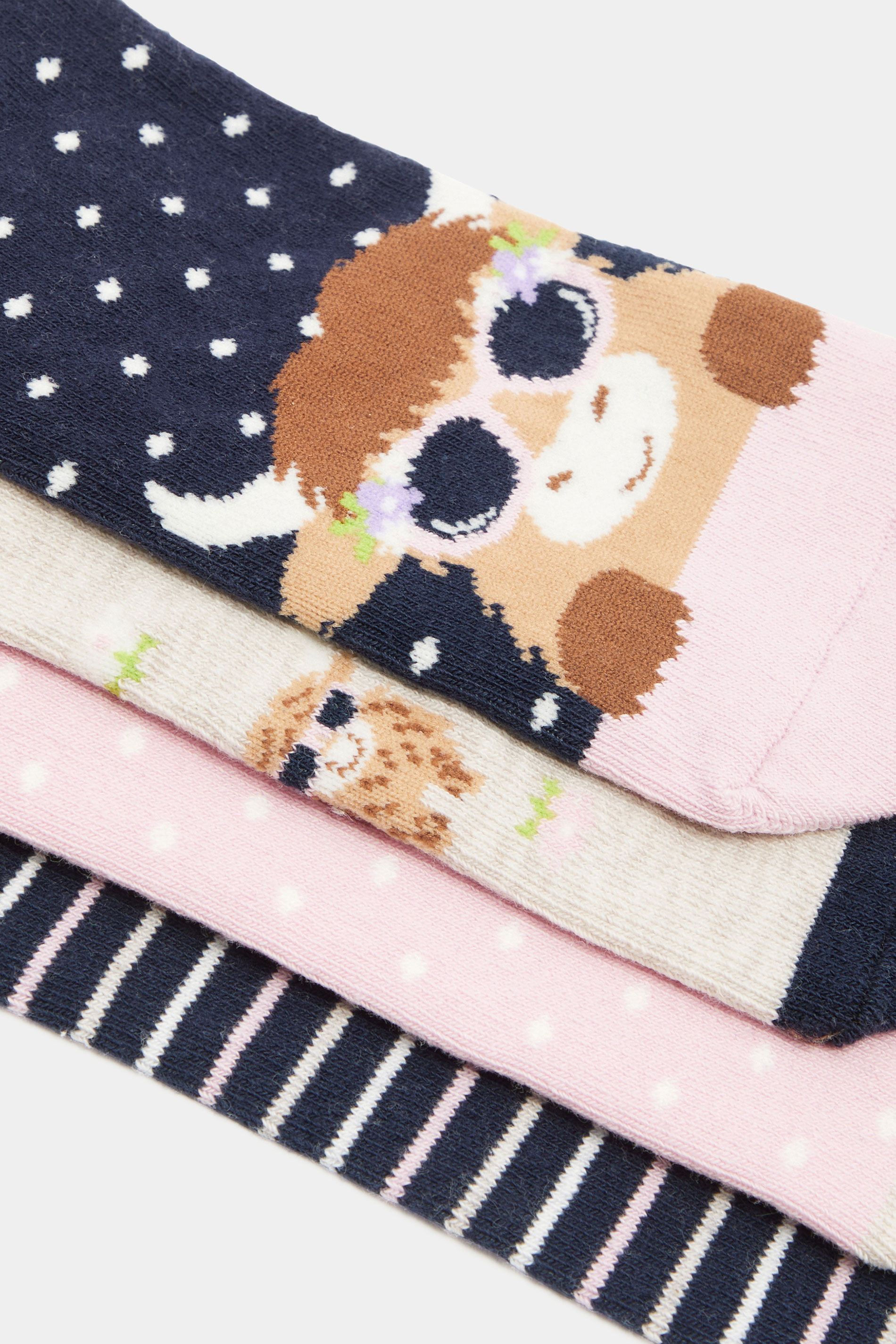 YOURSET 4 PACK  Highland Cow Print Trainer Liner | Yours Clothing 4