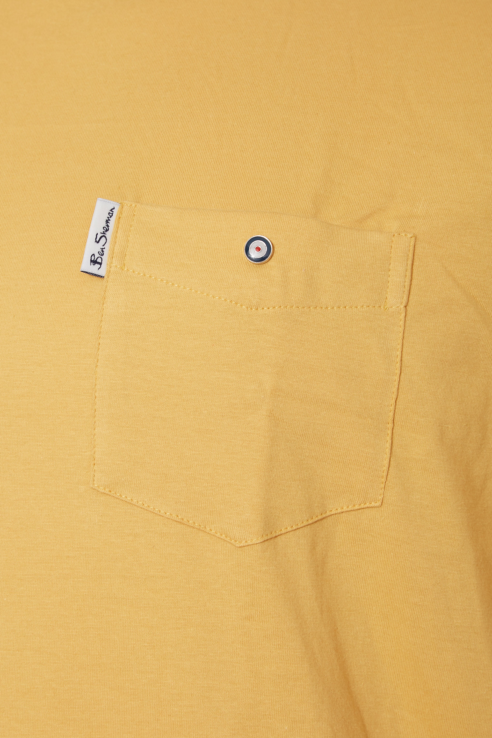 BEN SHERMAN Yellow Pocket T-Shirt | BadRhino