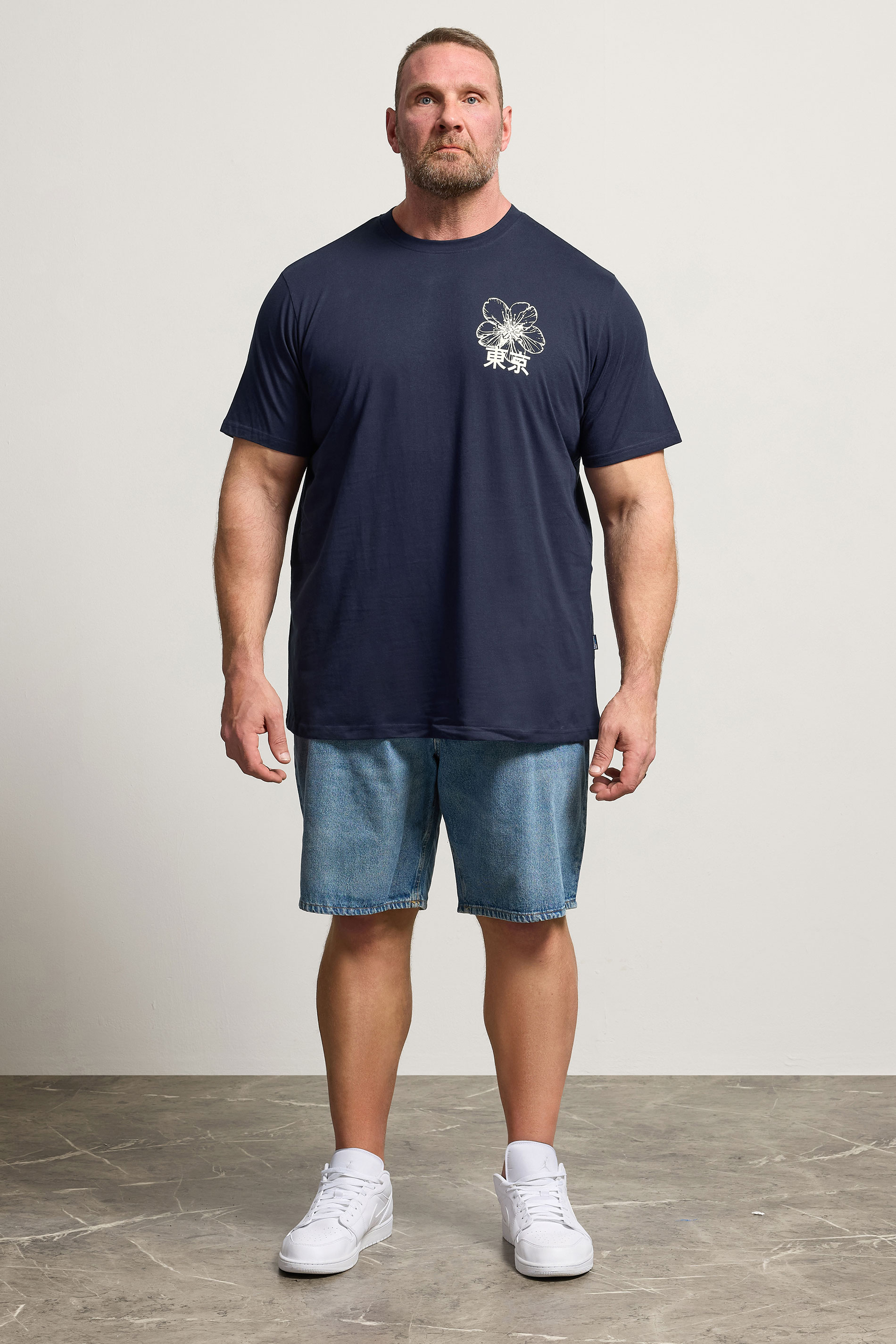 BadRhino Big & Tall Navy Blue 'Shibuya Tokyo' Graphic T-Shirt | BadRhino  4