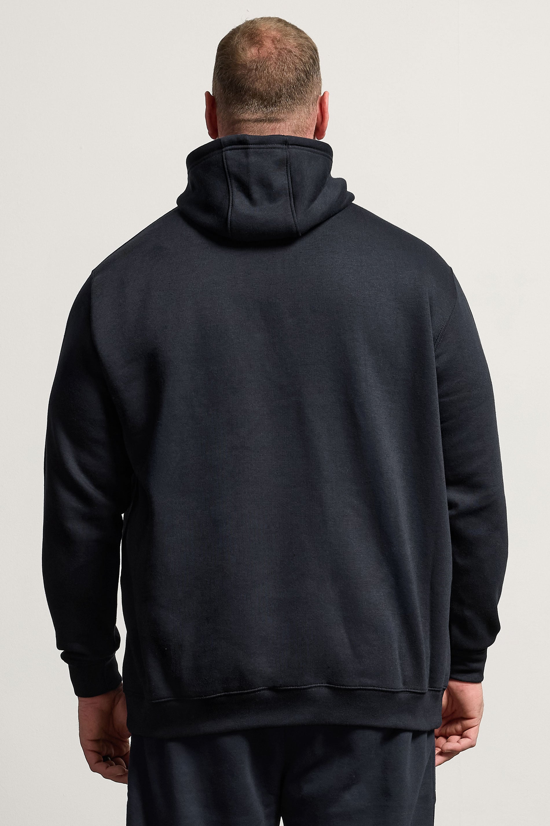 BadRhino Big & Tall Navy Blue Front Pocket Hoodie | BadRhino 2