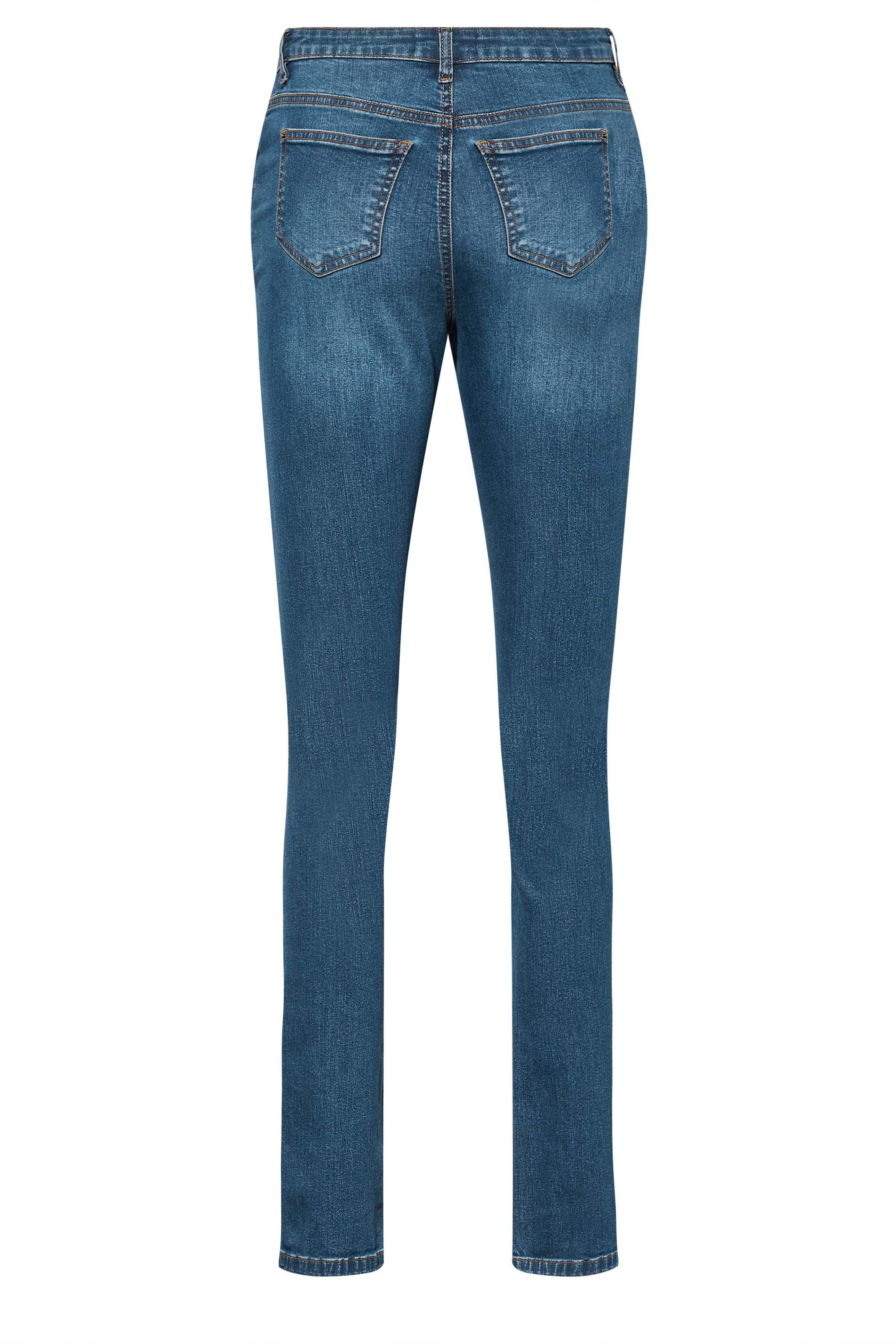 LTS Tall Women's Mid Blue MIA Slim Leg Jeans | Long Tall Sally 3